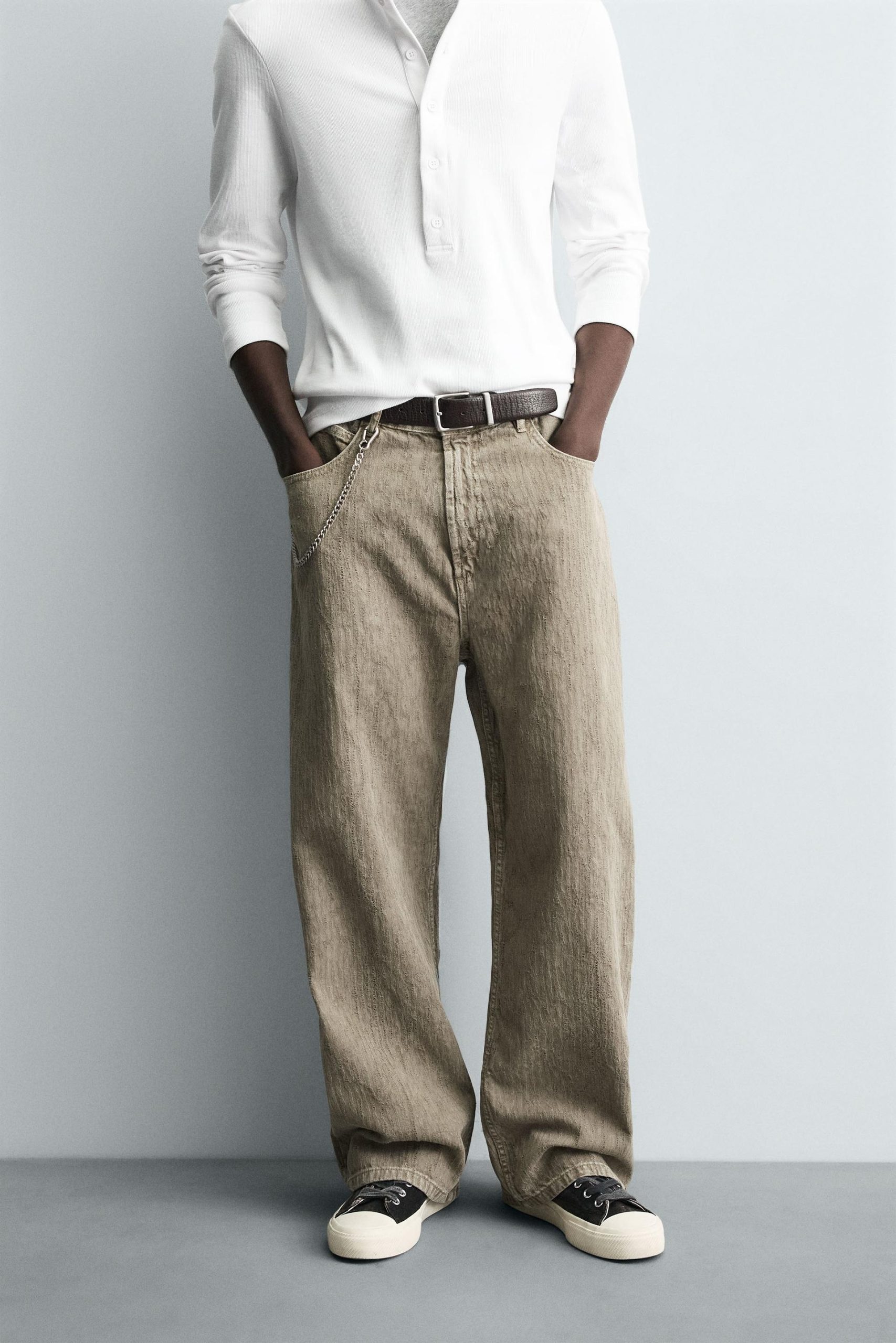 PRINT BAGGY FIT TROUSERS MARO