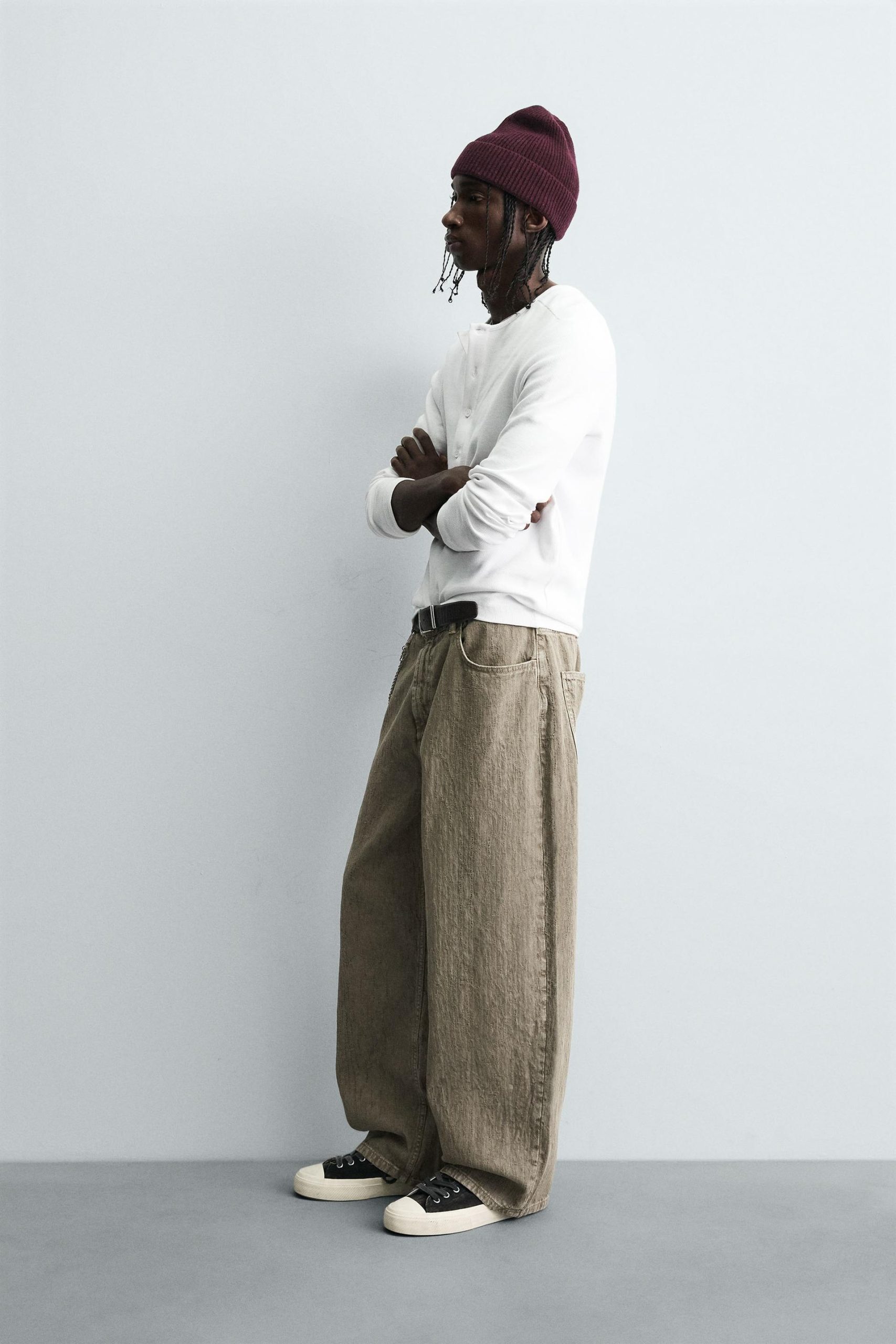 PRINT BAGGY FIT TROUSERS MARO - Ảnh 8