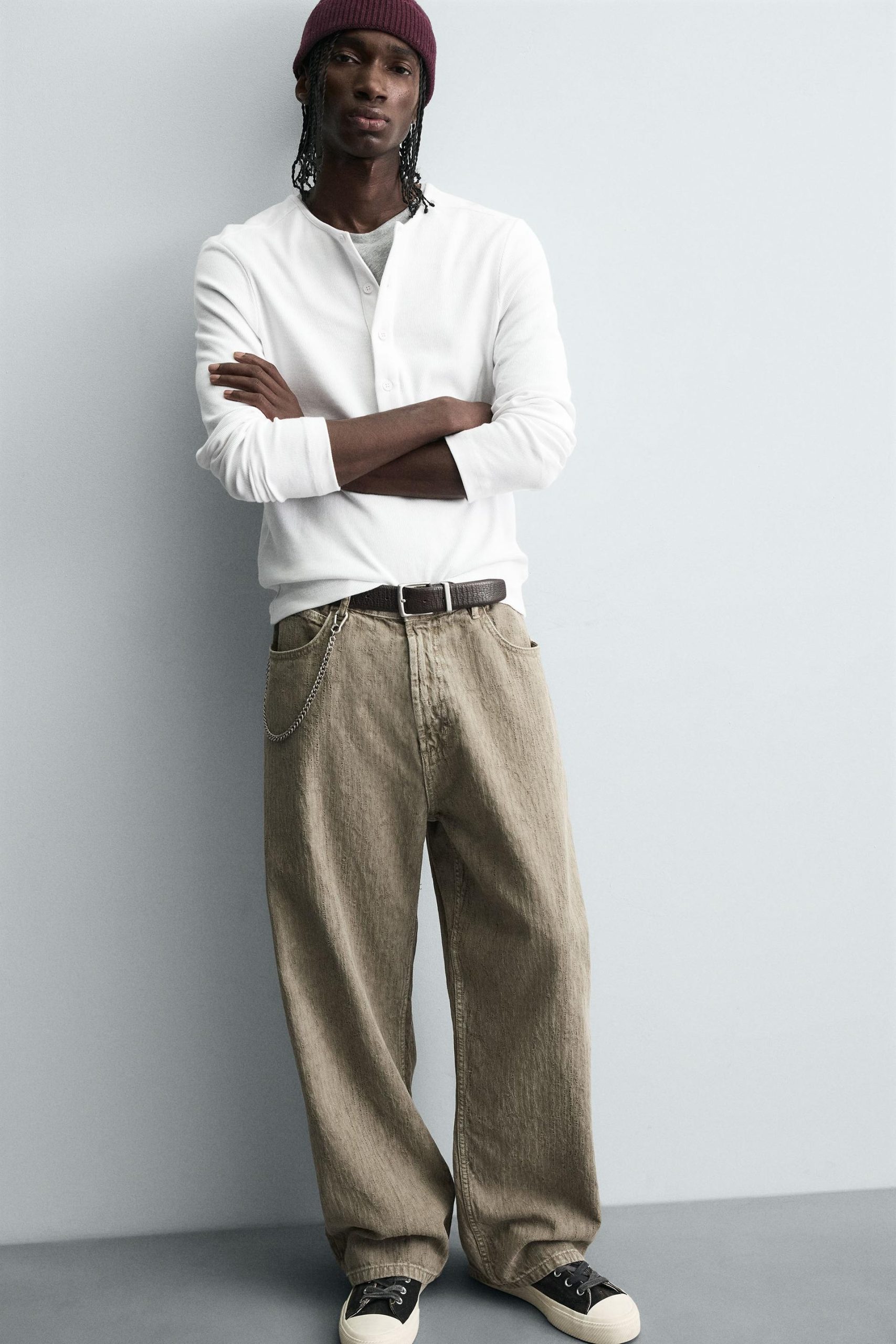 PRINT BAGGY FIT TROUSERS MARO - Ảnh 7