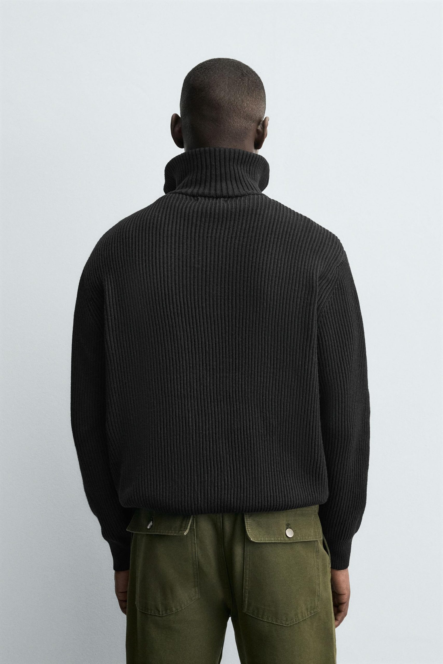 PURL KNIT QUARTER-ZIP MARO - Ảnh 7