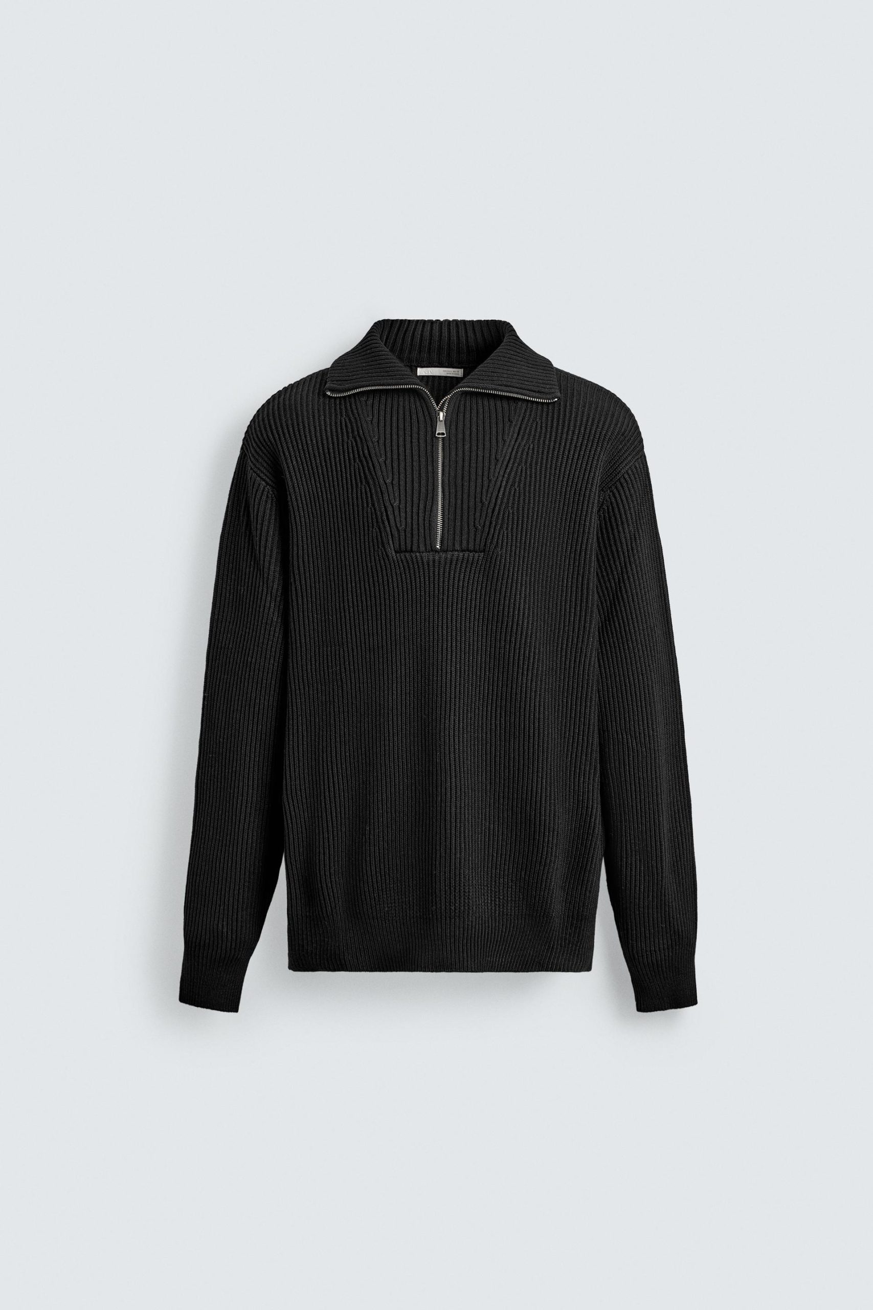 PURL KNIT QUARTER-ZIP MARO - Ảnh 3
