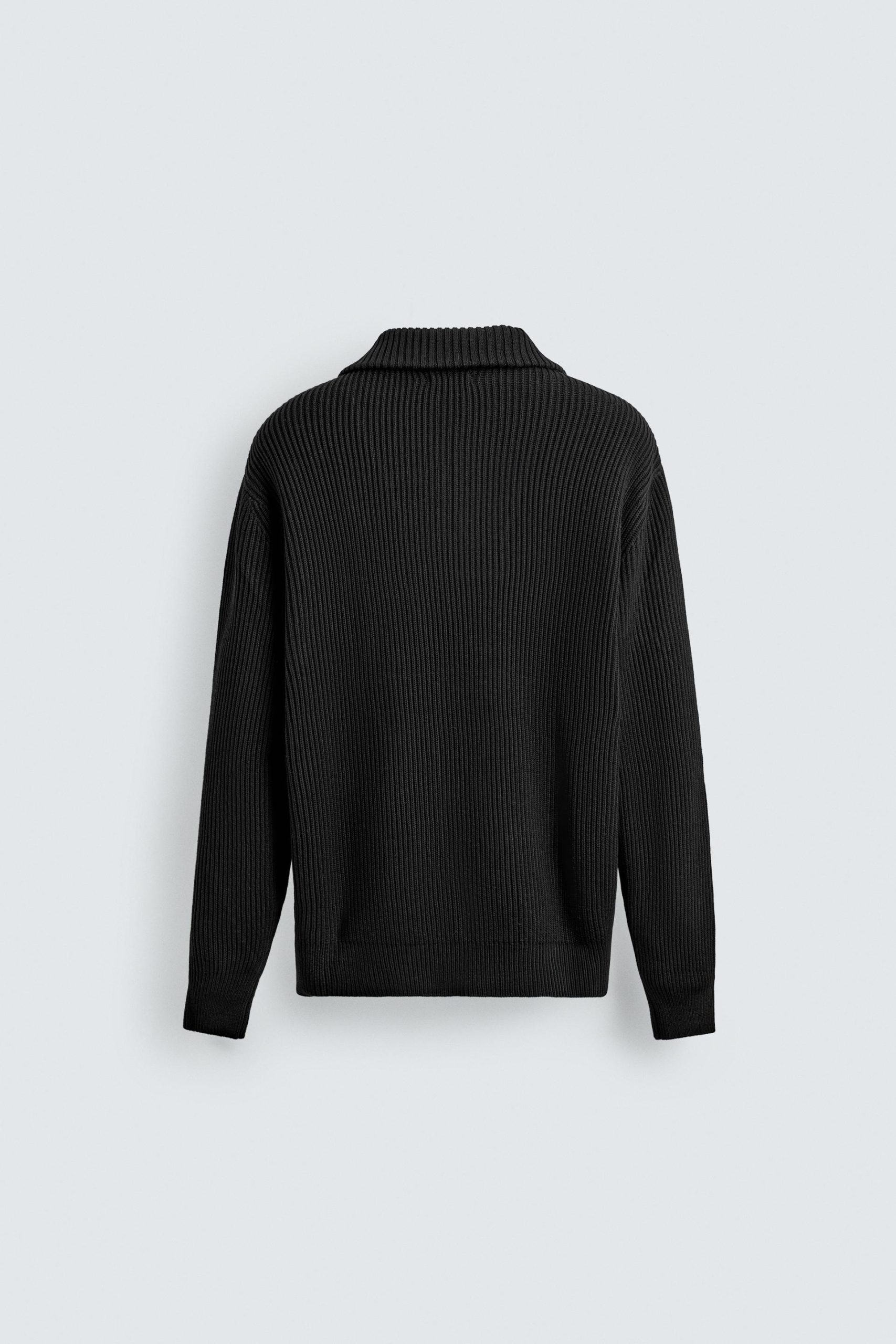 PURL KNIT QUARTER-ZIP MARO - Ảnh 2