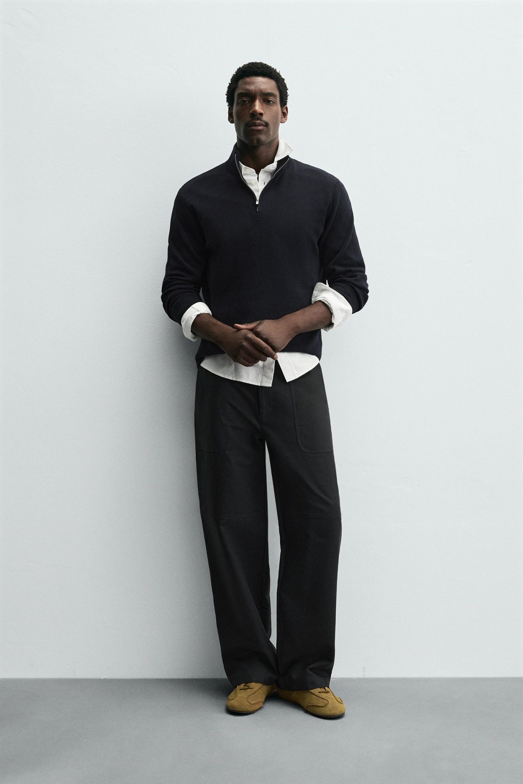 PURL KNIT ZIP-UP SWEATER MARO - Ảnh 9