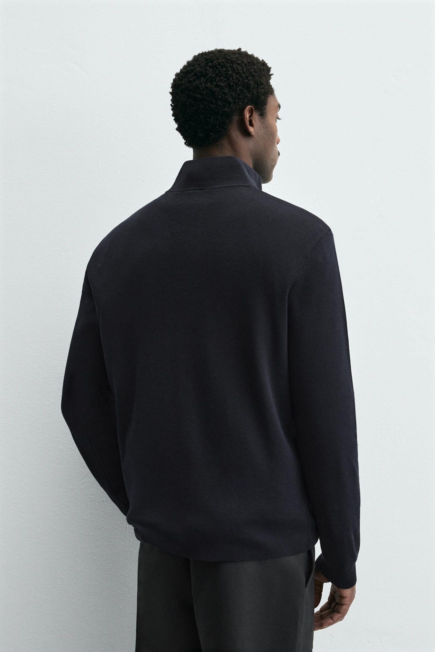 PURL KNIT ZIP-UP SWEATER MARO - Ảnh 7