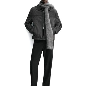Regular Fit Suede Leather Jacket MARO