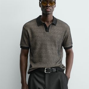 REGULAR FIT TEXTURED POLO SHIRT MARO