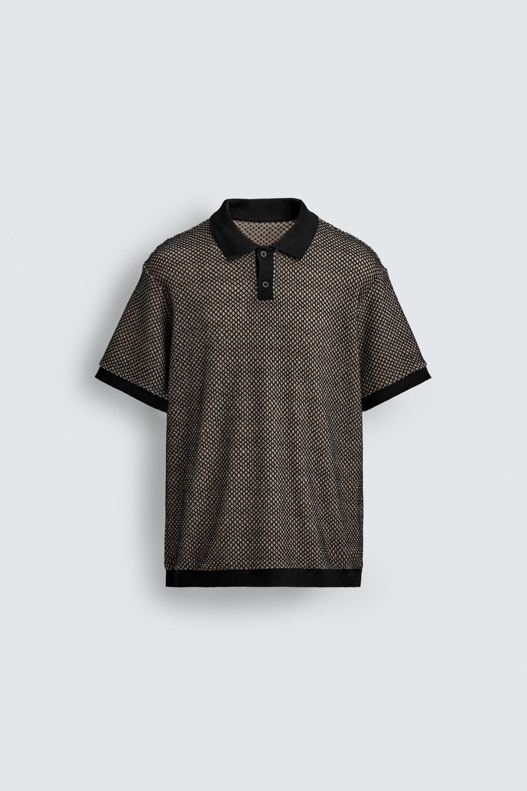 REGULAR FIT TEXTURED POLO SHIRT MARO - Ảnh 3