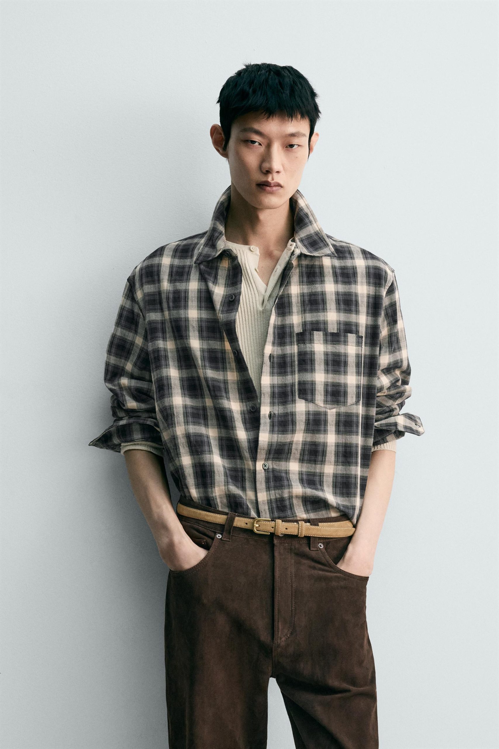 RELAXED FIT CHECK SHIRT MARO