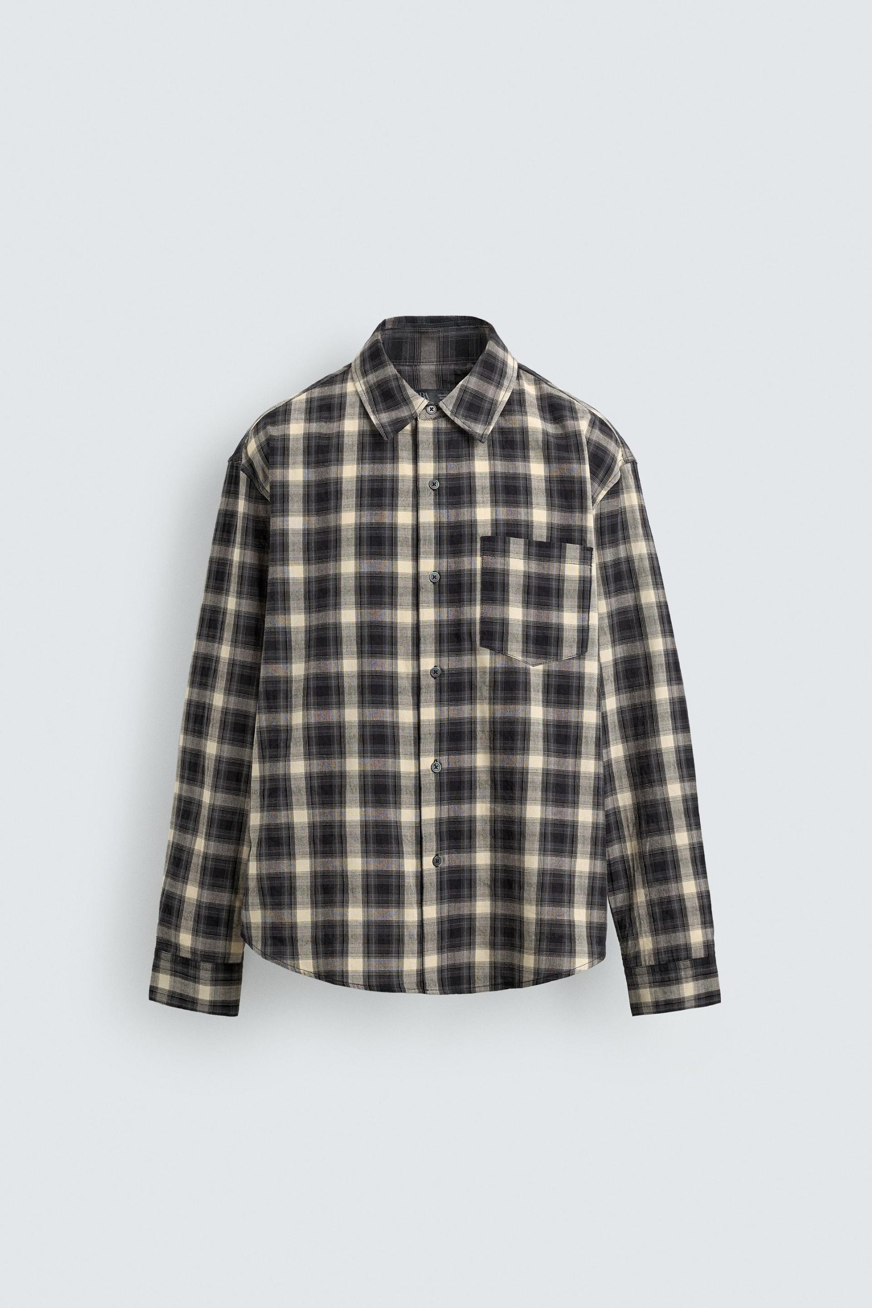 RELAXED FIT CHECK SHIRT MARO - Ảnh 4