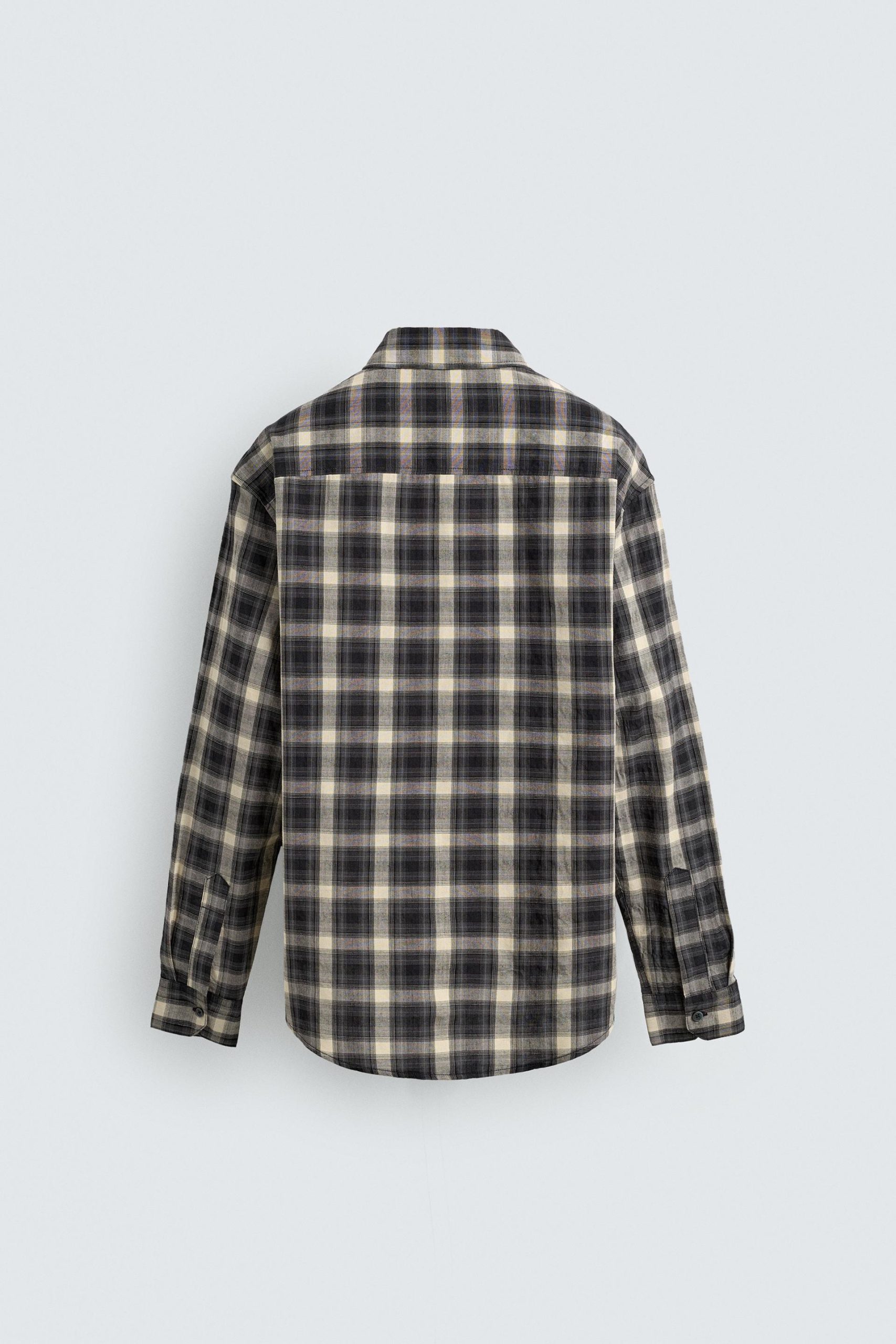 RELAXED FIT CHECK SHIRT MARO - Ảnh 3