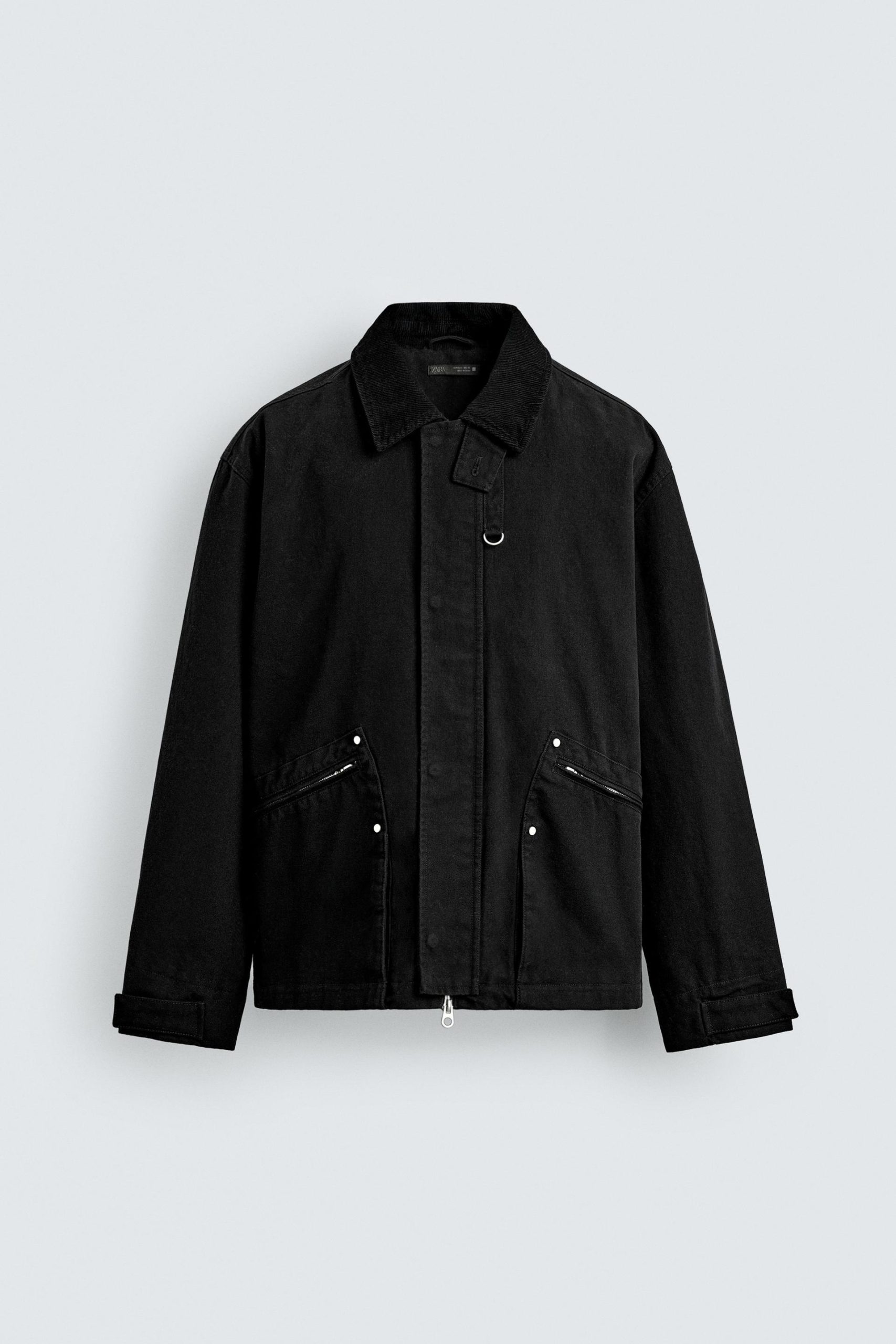 Relaxed Fit Contrast Collar Jacket MARO - Ảnh 8
