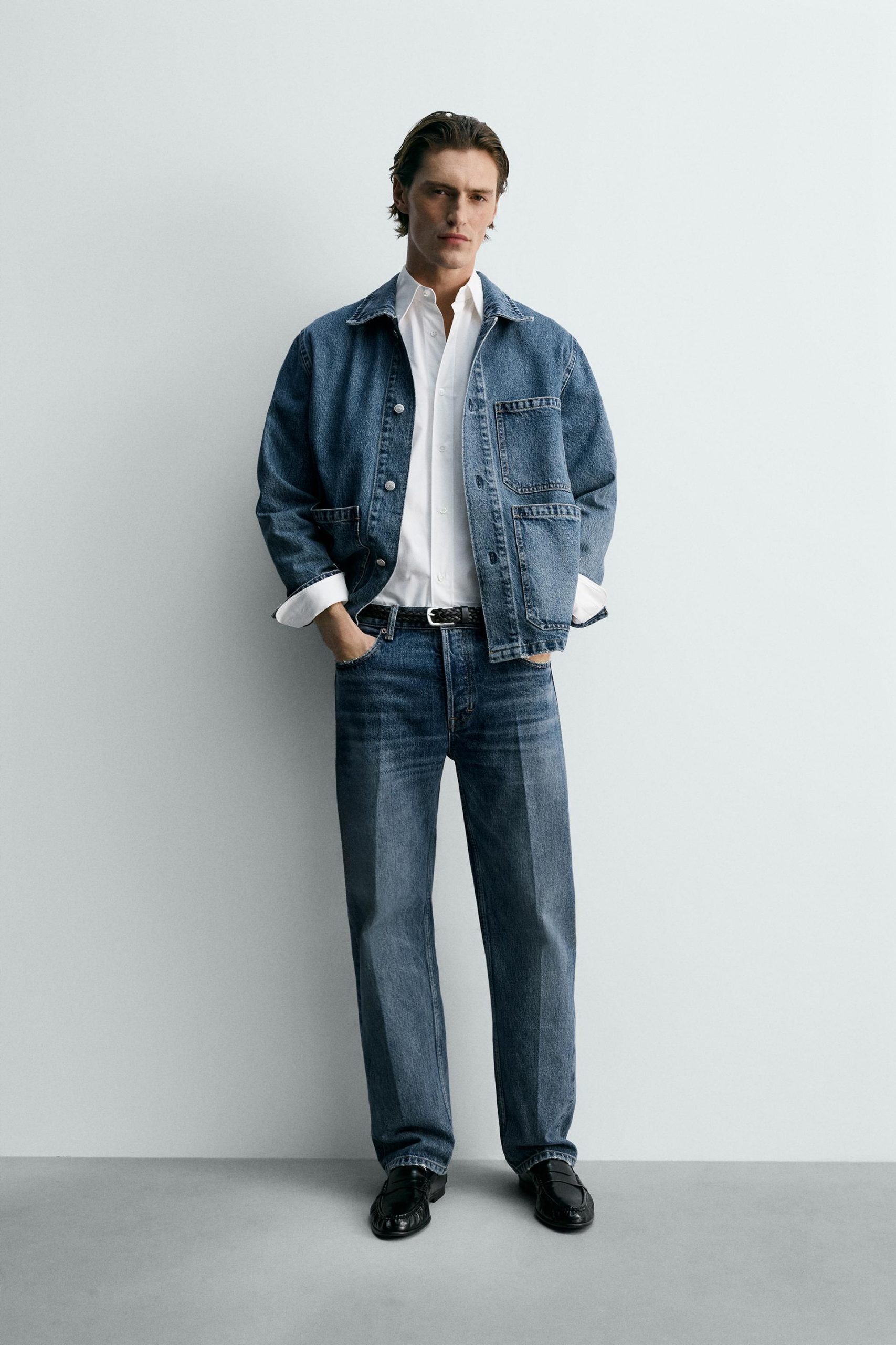 Relaxed Fit Denim Jacket With Pockets Limited Edition MARO - Ảnh 2