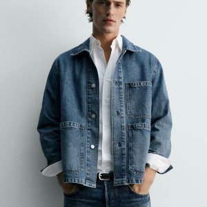 Relaxed Fit Denim Jacket With Pockets Limited Edition MARO