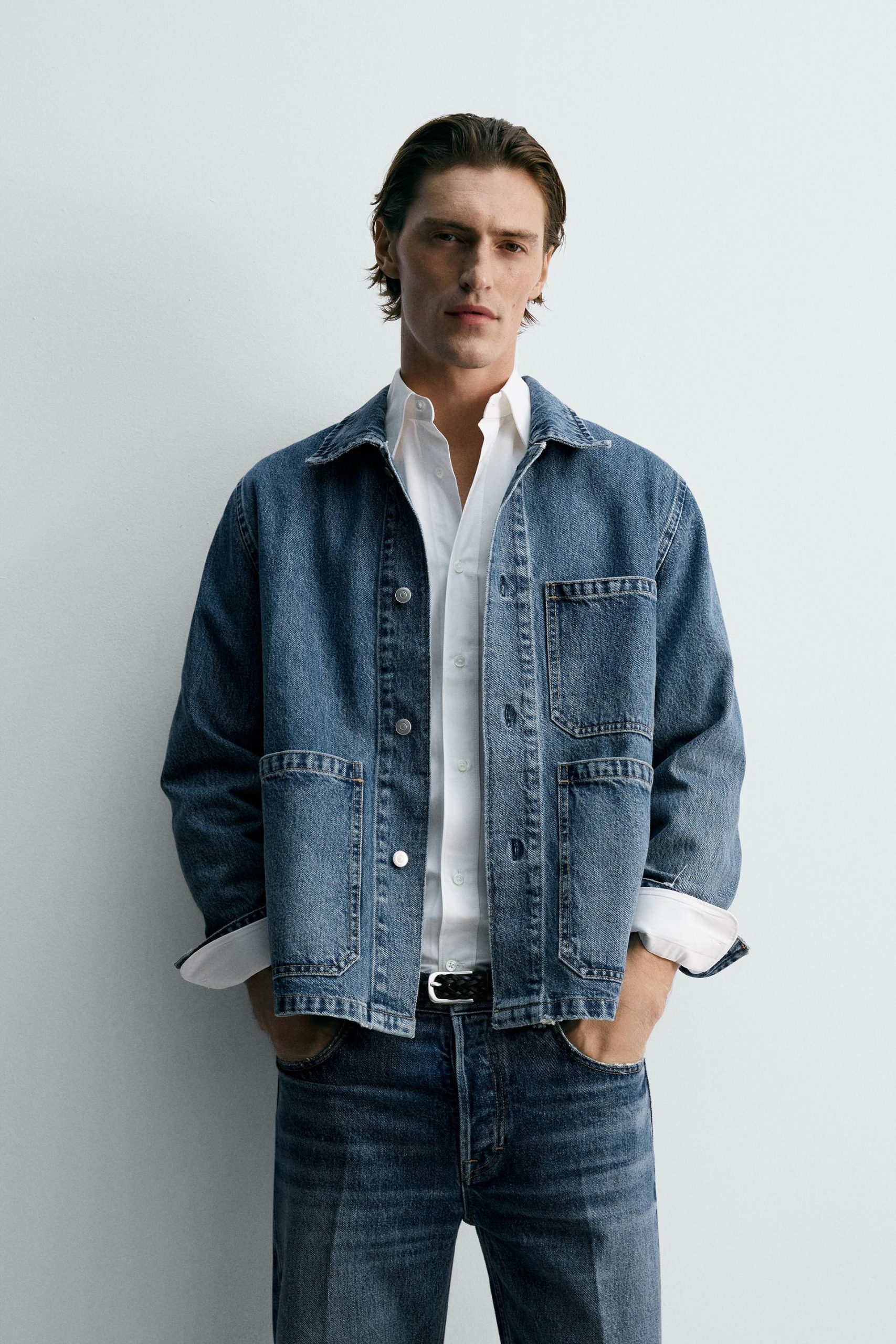 Relaxed Fit Denim Jacket With Pockets Limited Edition MARO