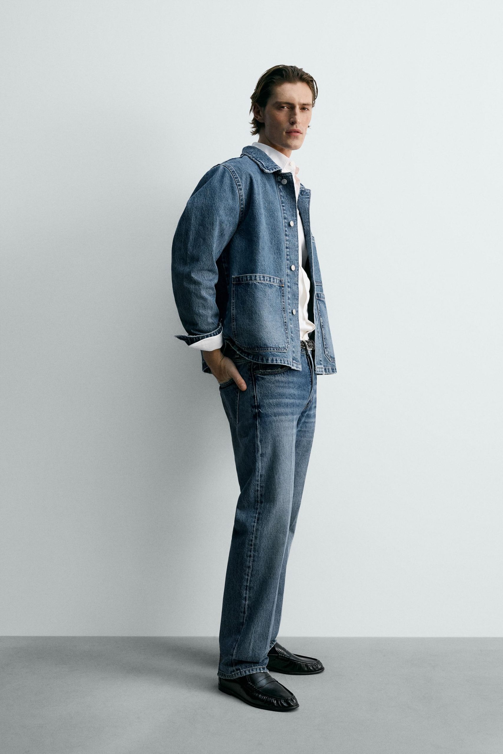 Relaxed Fit Denim Jacket With Pockets Limited Edition MARO - Ảnh 5
