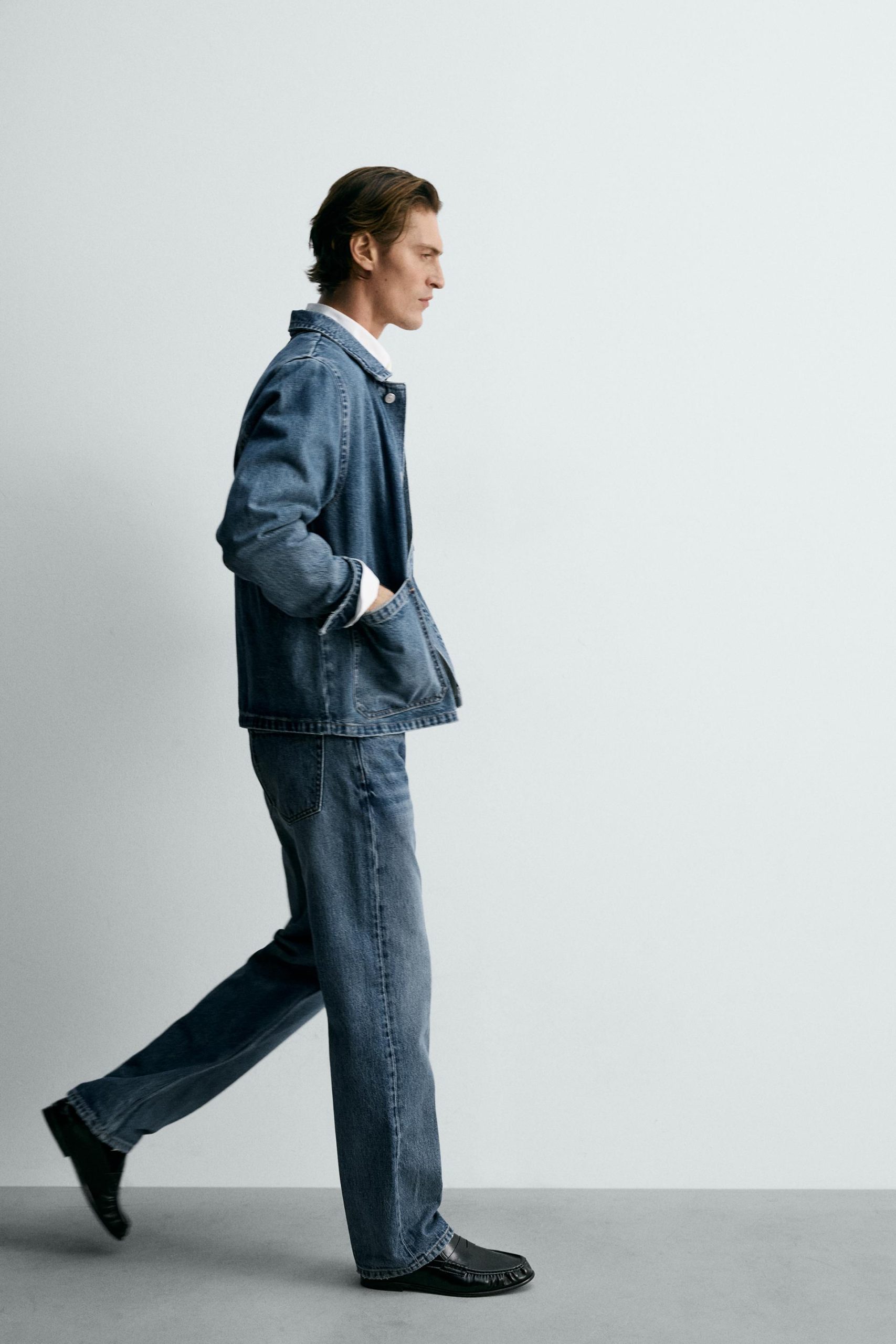 Relaxed Fit Denim Jacket With Pockets Limited Edition MARO - Ảnh 7