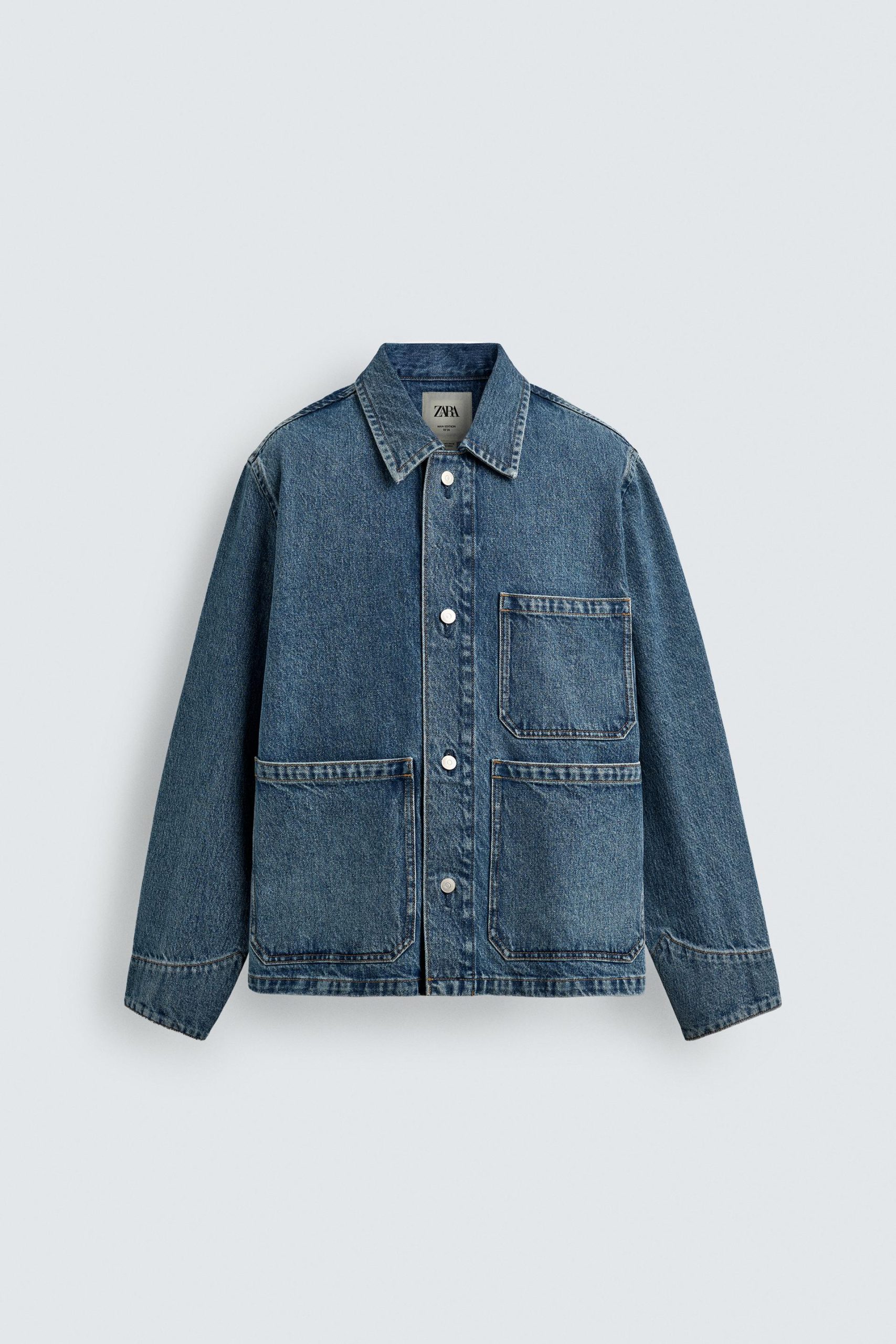 Relaxed Fit Denim Jacket With Pockets Limited Edition MARO - Ảnh 9