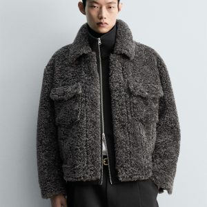 Relaxed Fit Faux Fur Jacket MARO