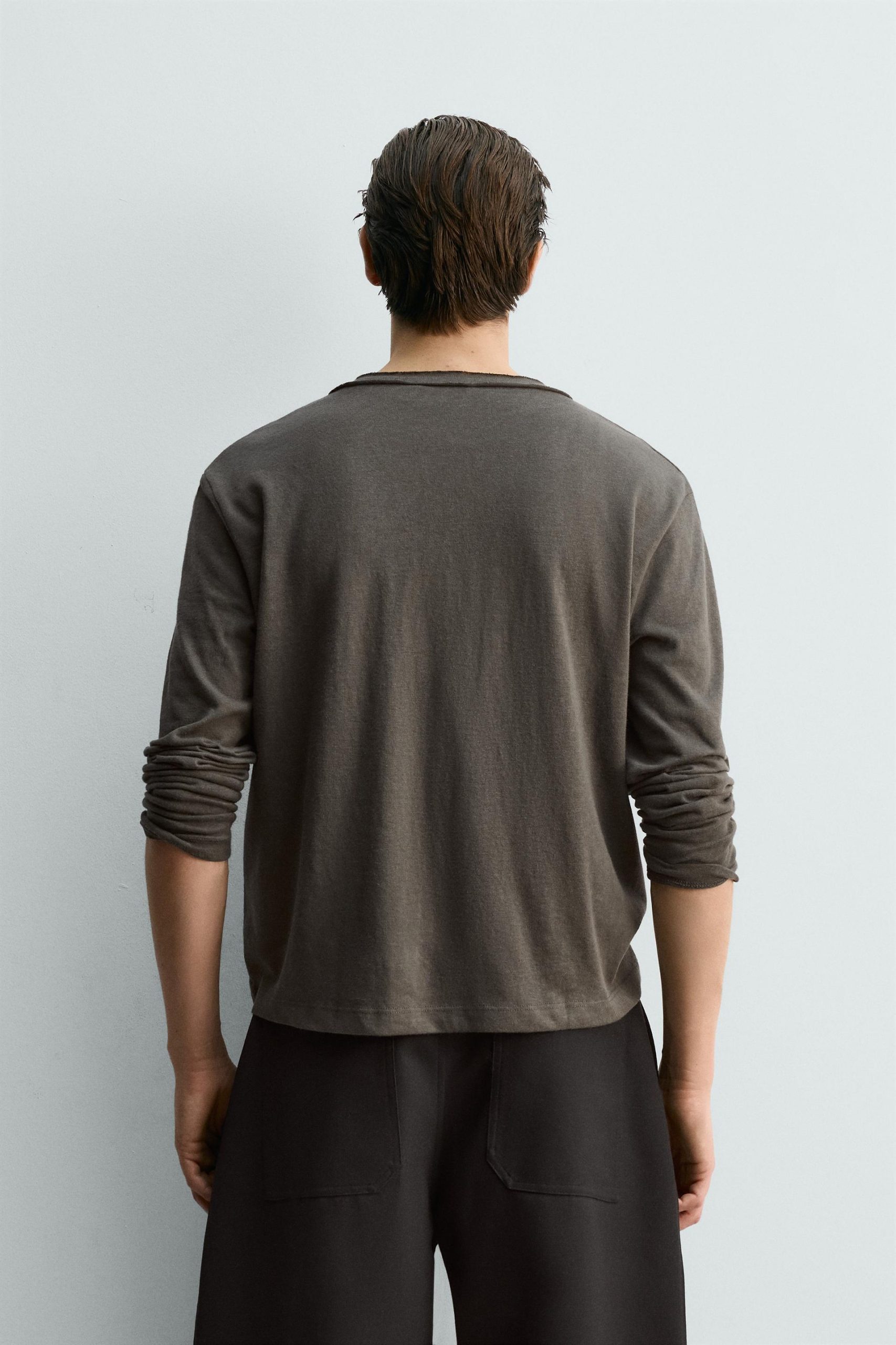 Relaxed Fit Henley T-Shirt MARO - Ảnh 6