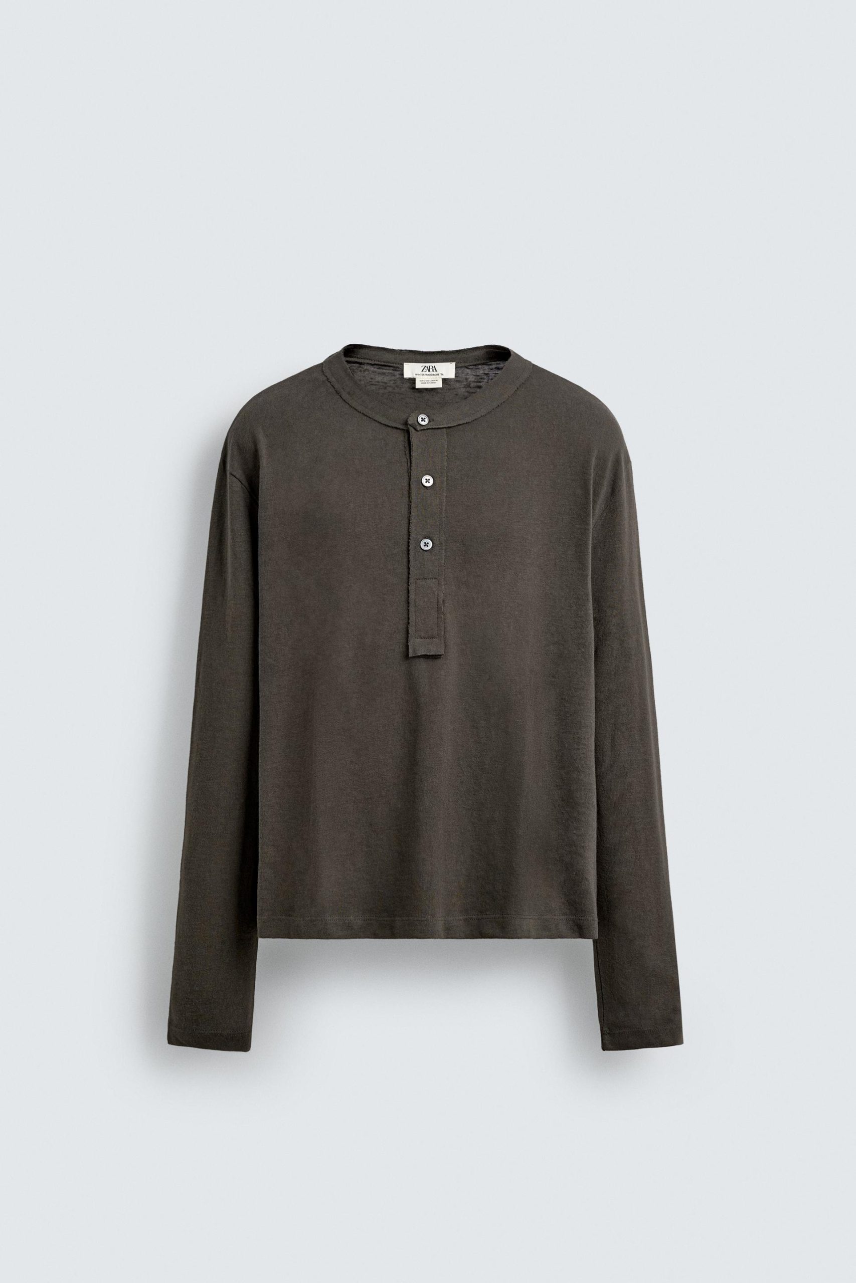 Relaxed Fit Henley T-Shirt MARO - Ảnh 7