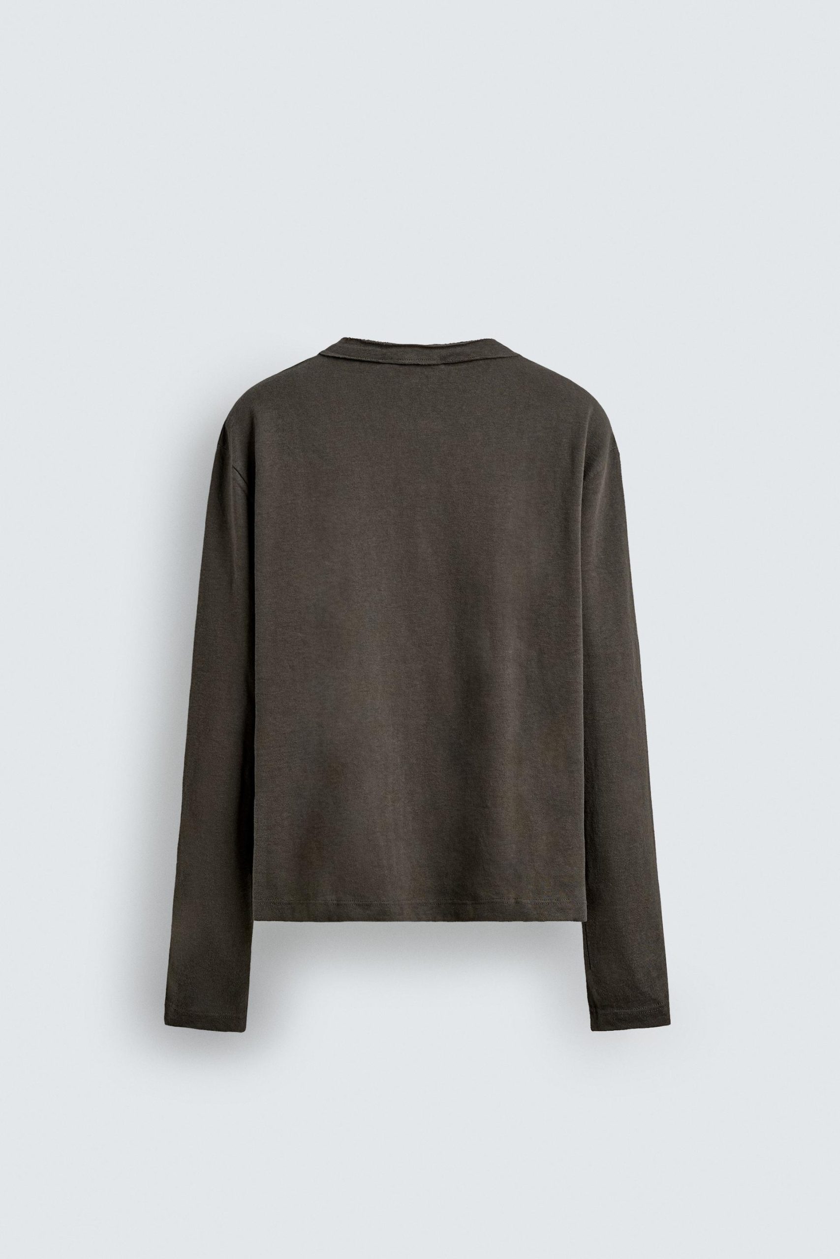 Relaxed Fit Henley T-Shirt MARO - Ảnh 8