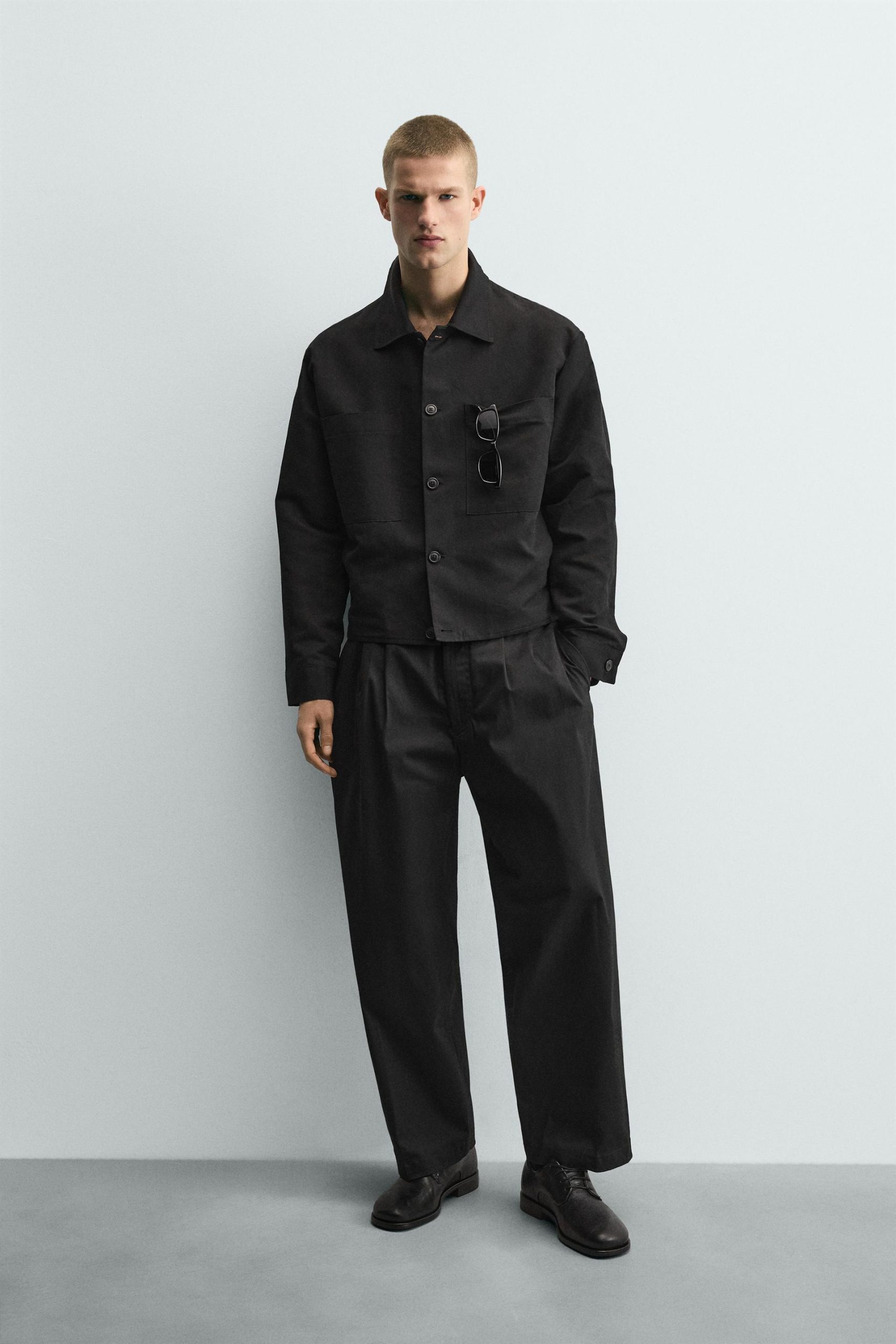 Relaxed Fit Overshirt With Pockets MARO - Ảnh 10