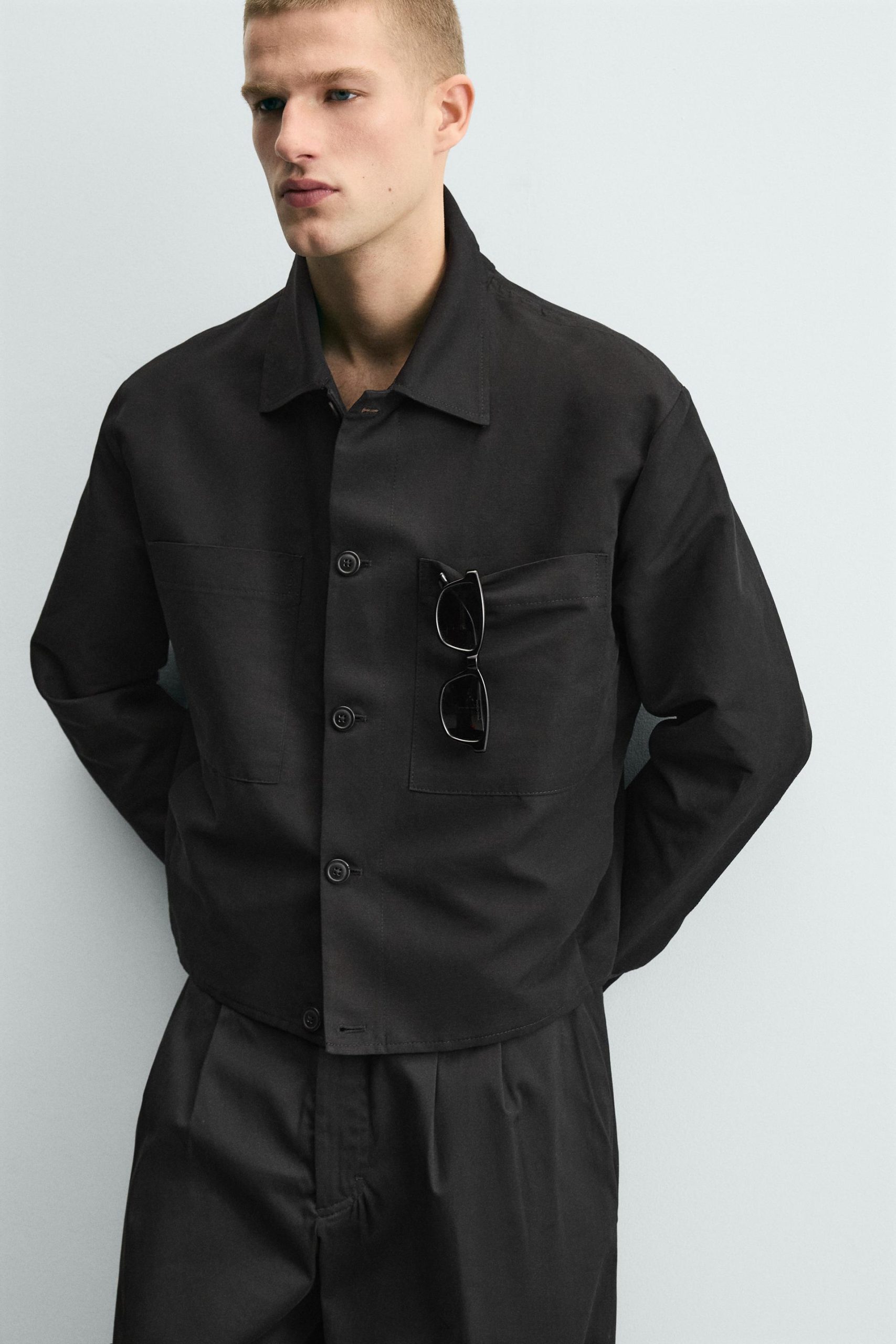 Relaxed Fit Overshirt With Pockets MARO - Ảnh 5