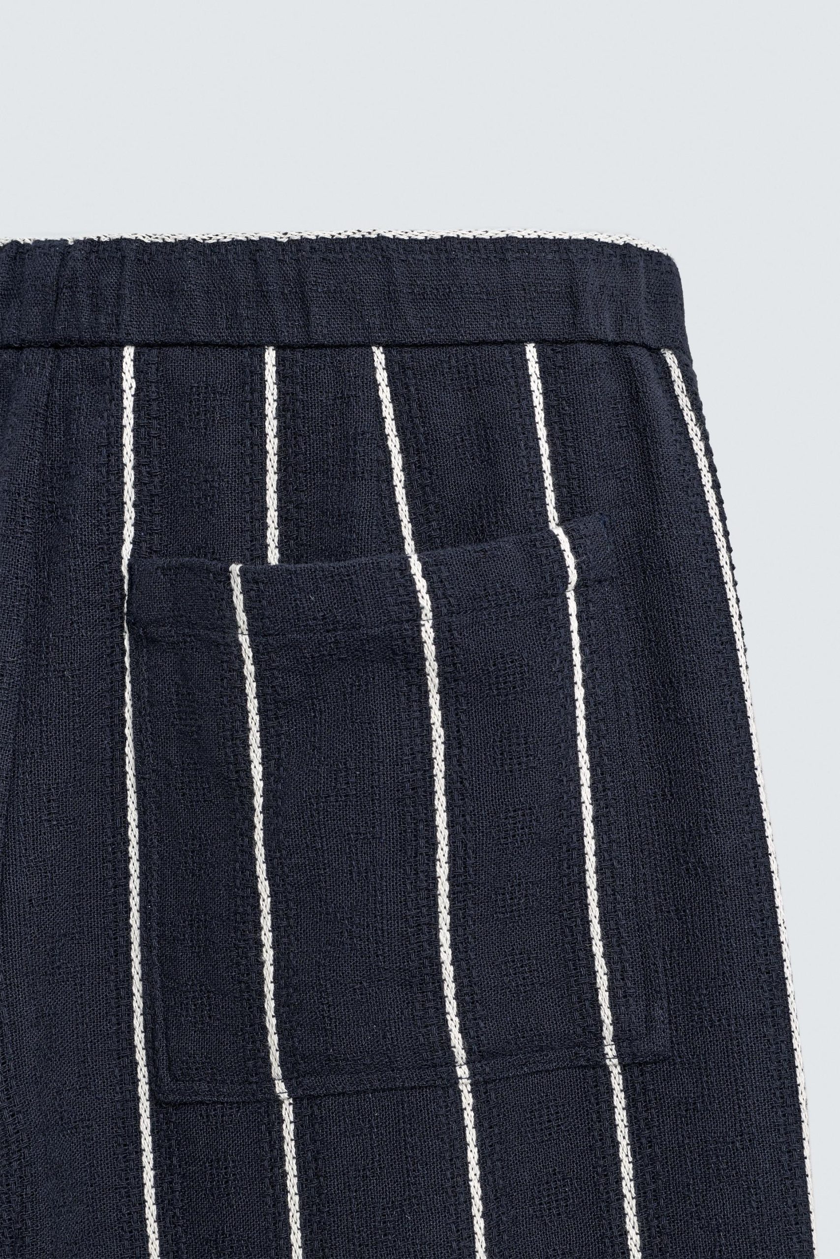 Relaxed Fit Striped Textured Trousers MARO - Ảnh 2