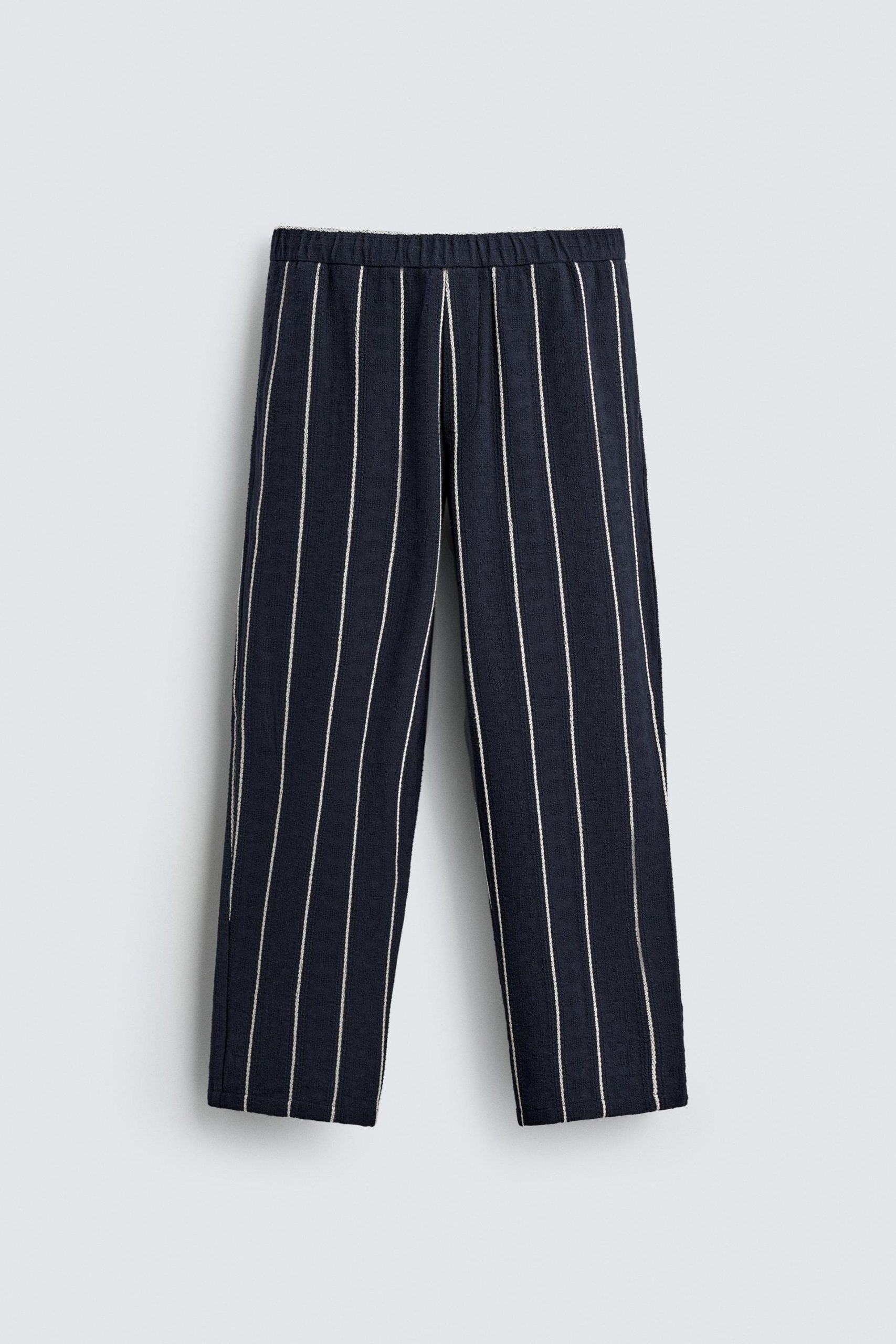 Relaxed Fit Striped Textured Trousers MARO - Ảnh 5