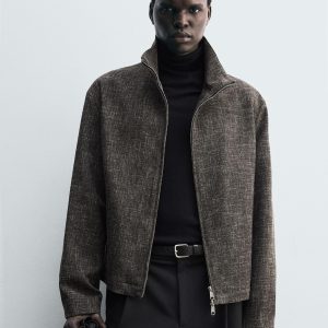 Relaxed Fit Textured Overshirt MARO