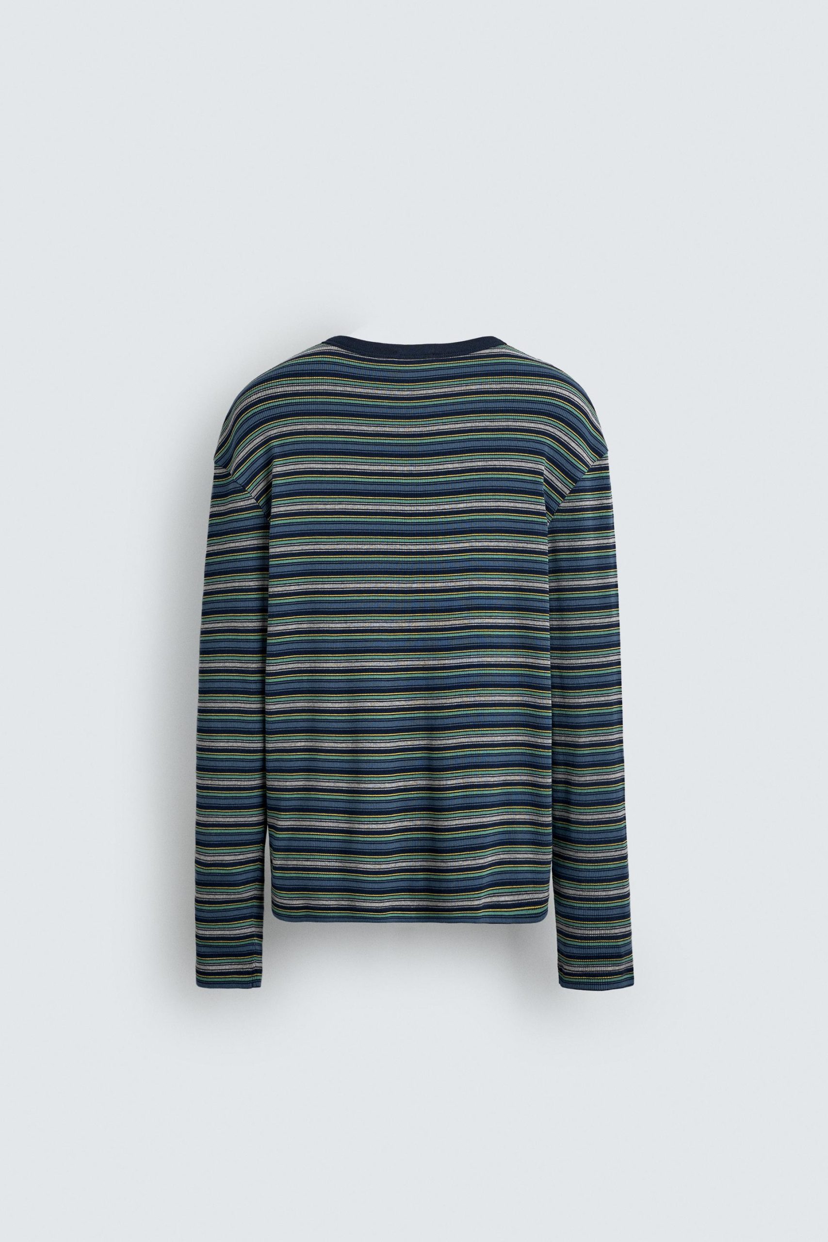 RIBBED STRIPED T-SHIRT MARO - Ảnh 2