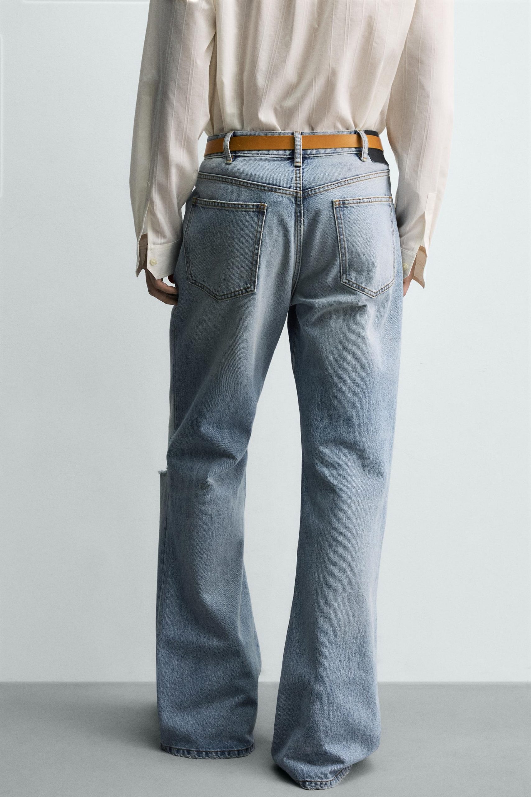 RIPPED FLARE FIT JEANS MARO - Ảnh 9