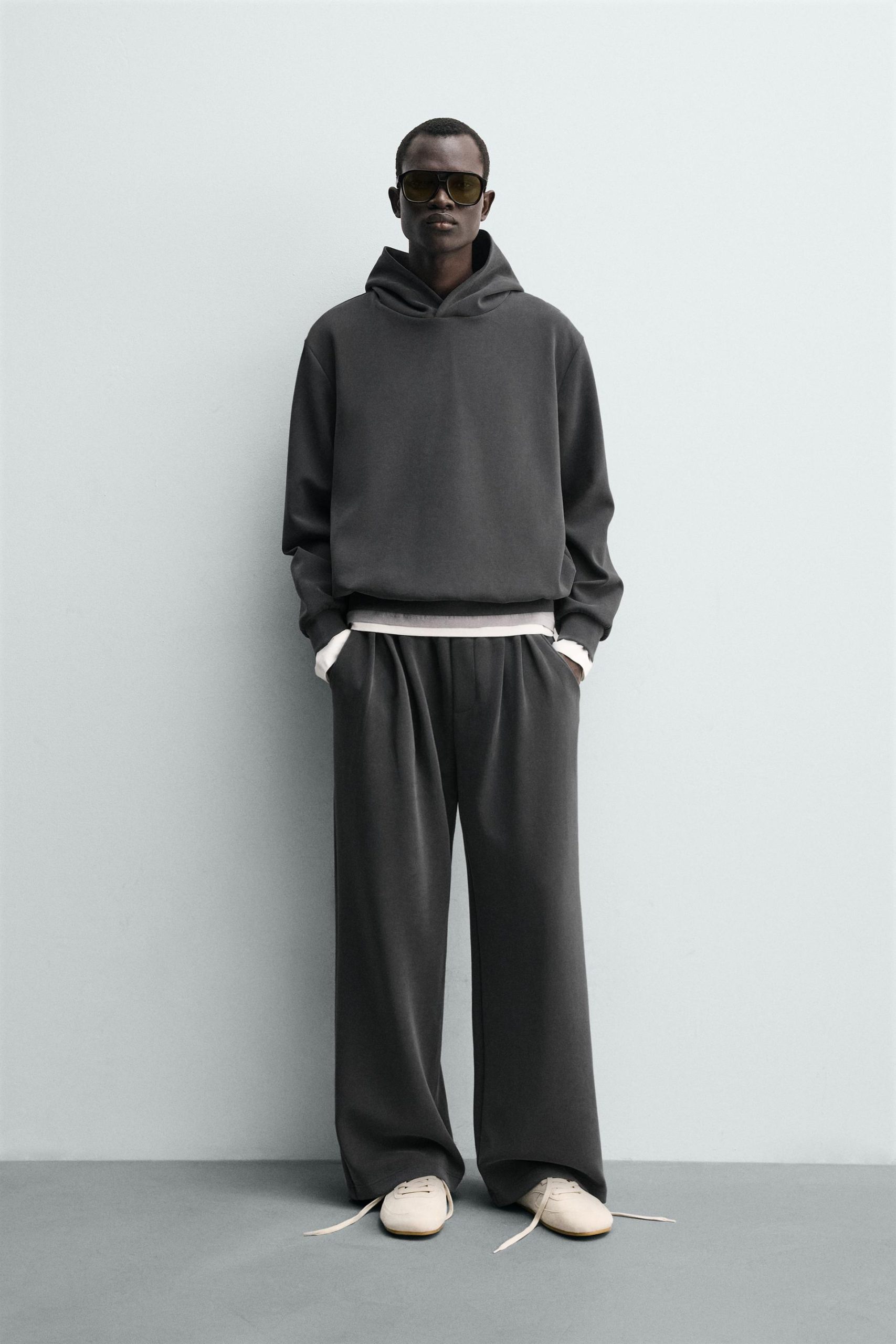 Soft Faded Wide-Leg Joggers MARO - Ảnh 9