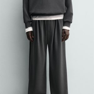 Soft Faded Wide-Leg Joggers MARO