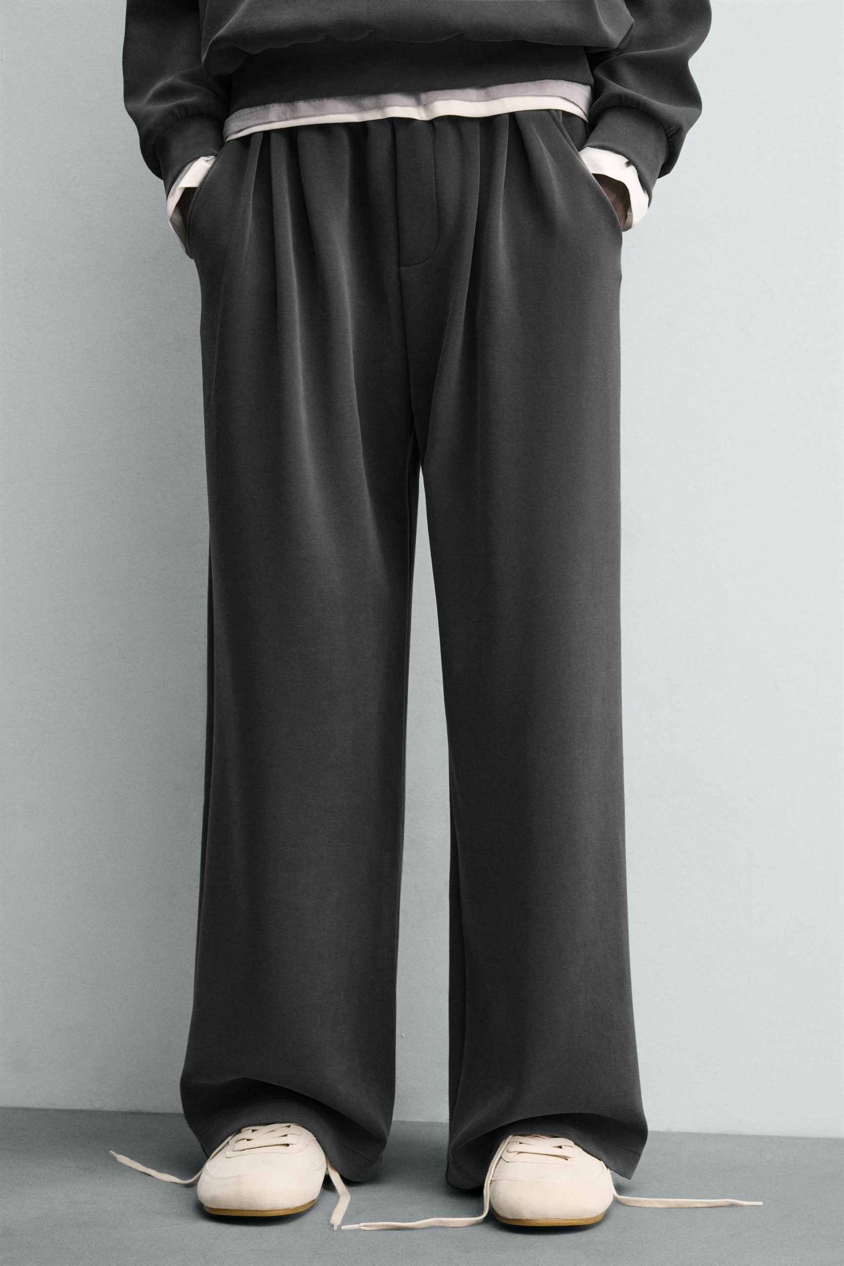 Soft Faded Wide-Leg Joggers MARO - Ảnh 5