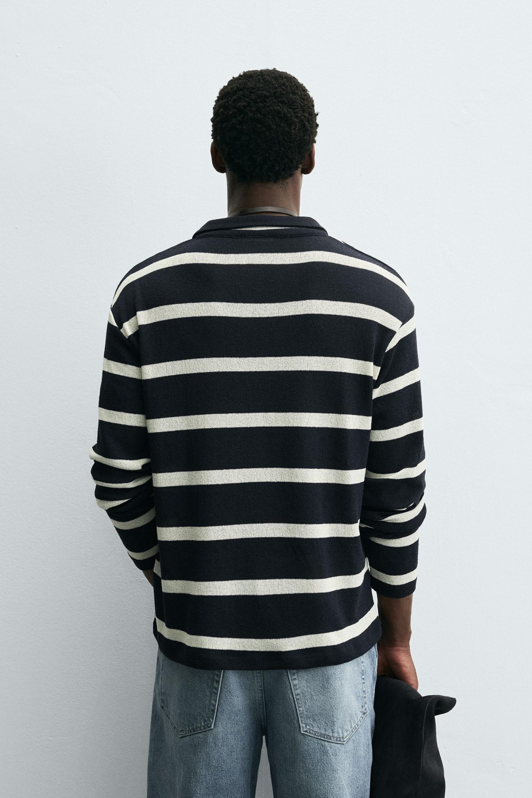 STRIPED JACQUARD POLO SHIRT MARO - Ảnh 8