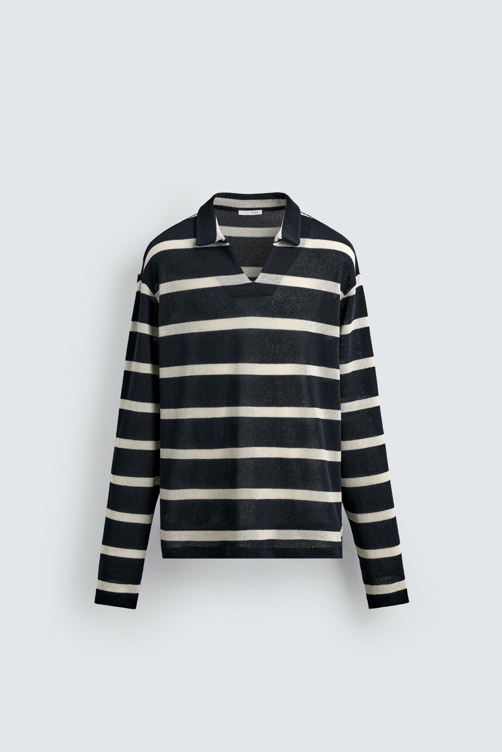 STRIPED JACQUARD POLO SHIRT MARO - Ảnh 3
