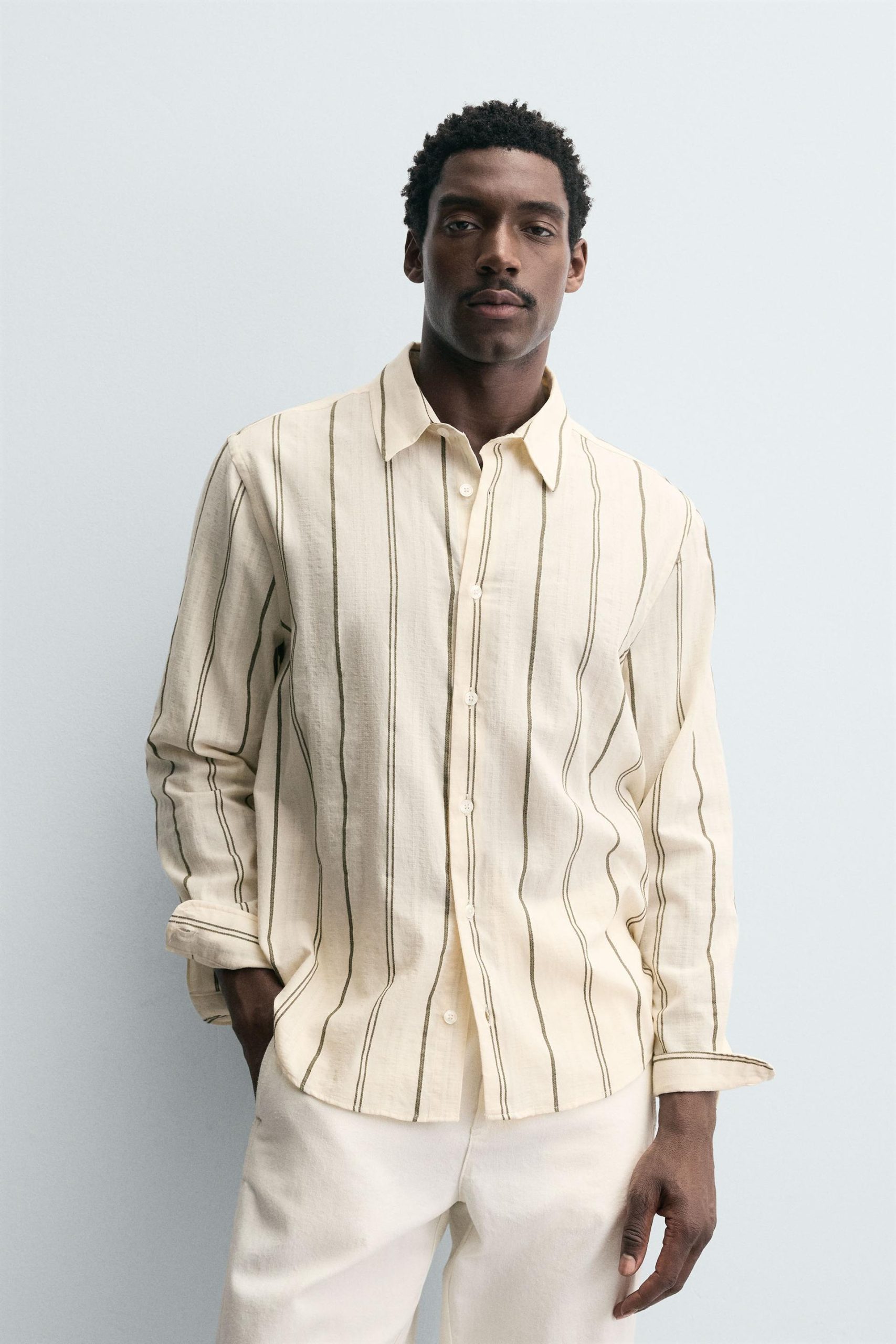 STRIPED JACQUARD SHIRT MARO
