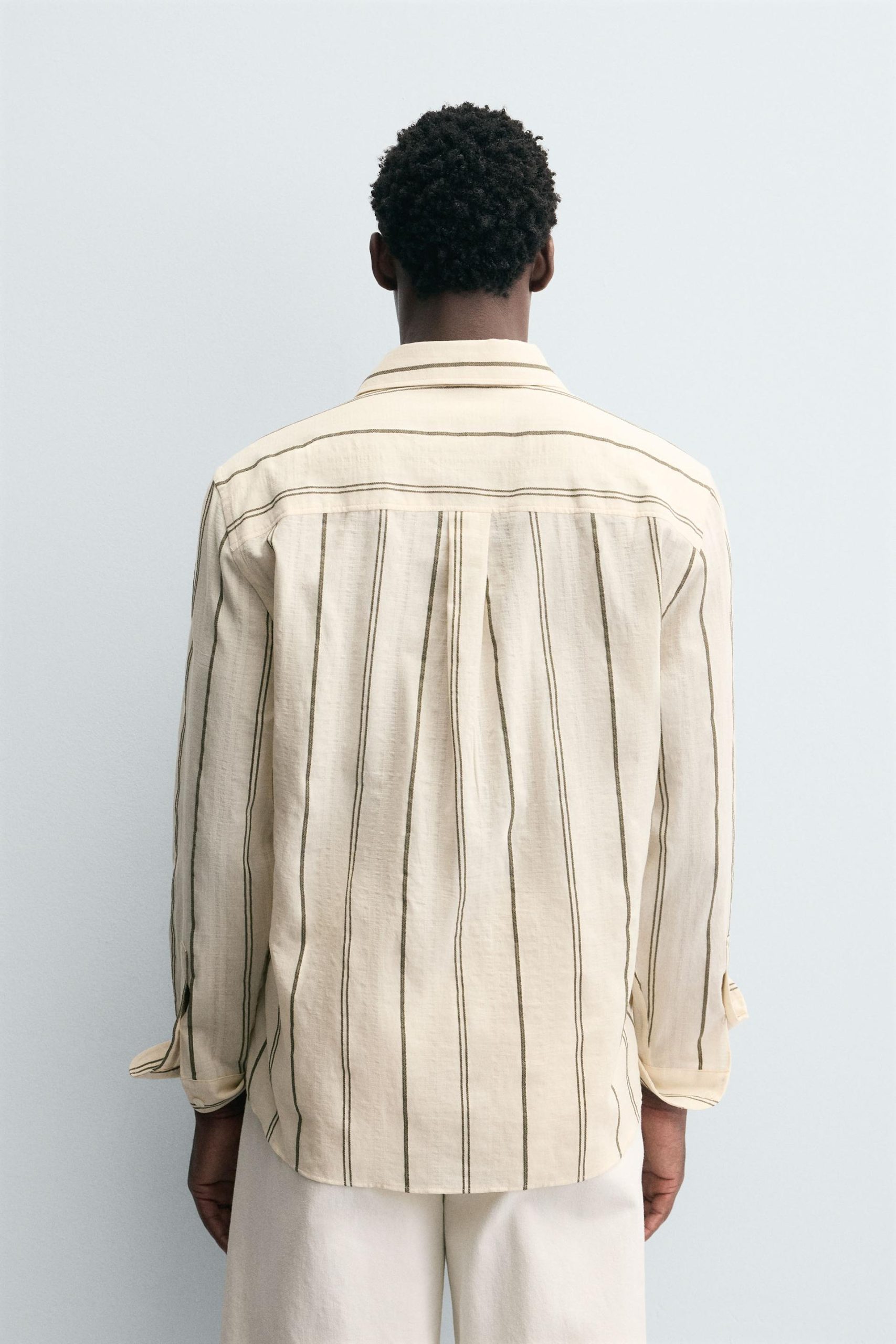 STRIPED JACQUARD SHIRT MARO - Ảnh 7