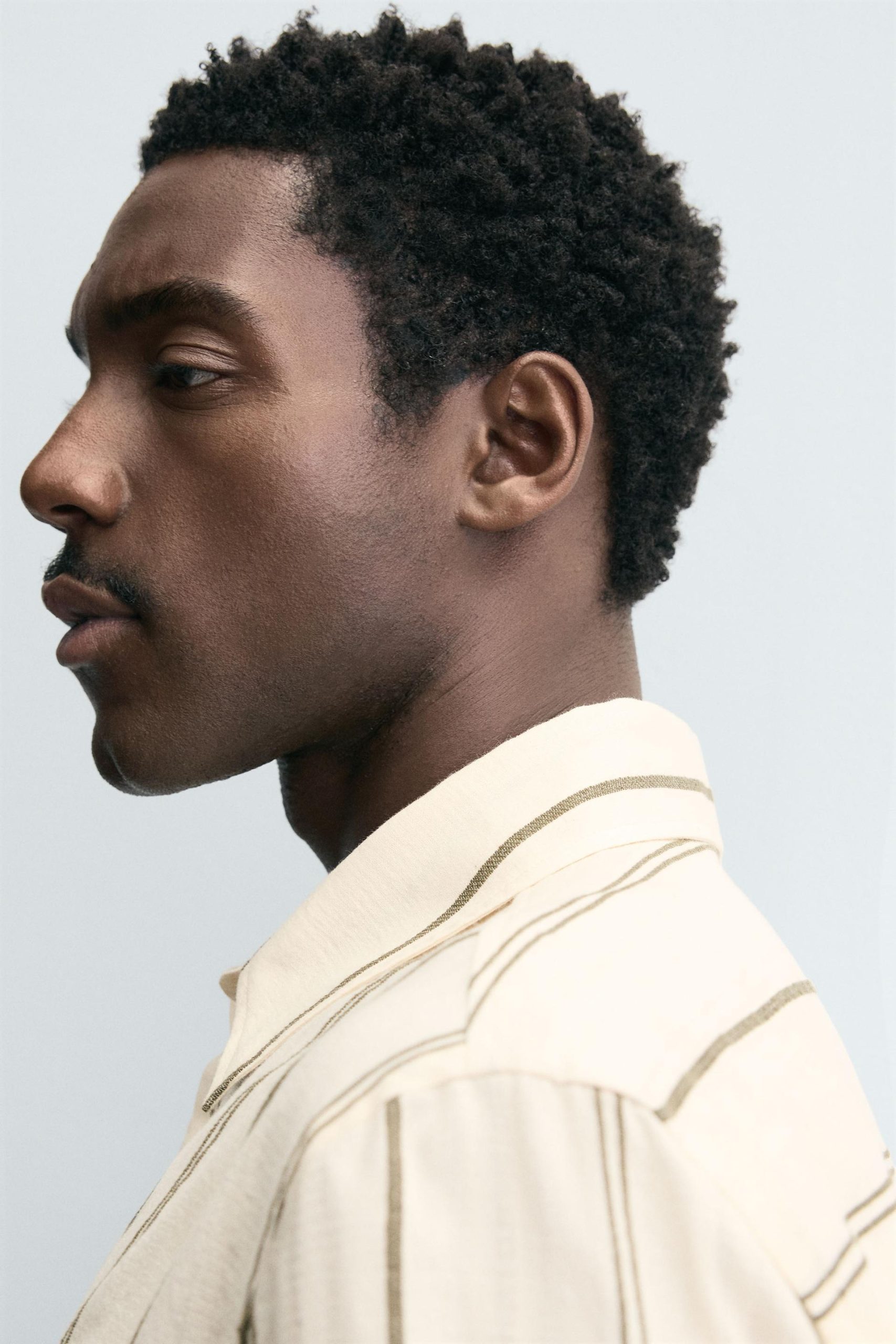 STRIPED JACQUARD SHIRT MARO - Ảnh 5