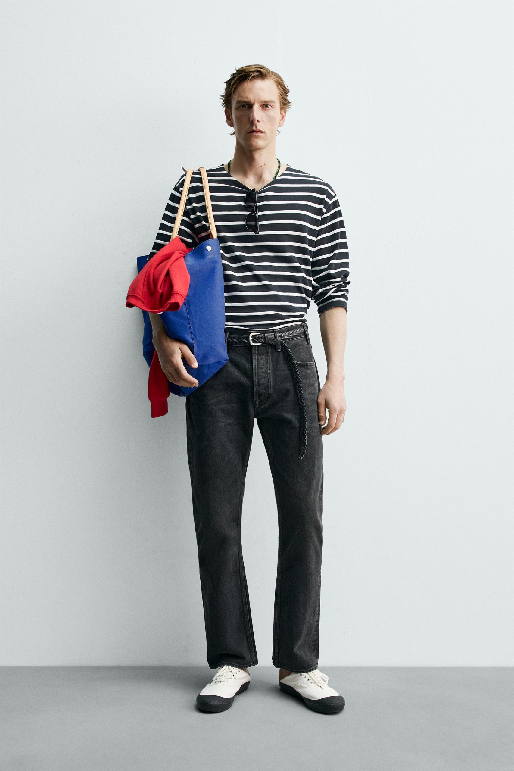 STRIPED JACQUARD T-SHIRT AARON LEVINE X ZARA MARO - Ảnh 8