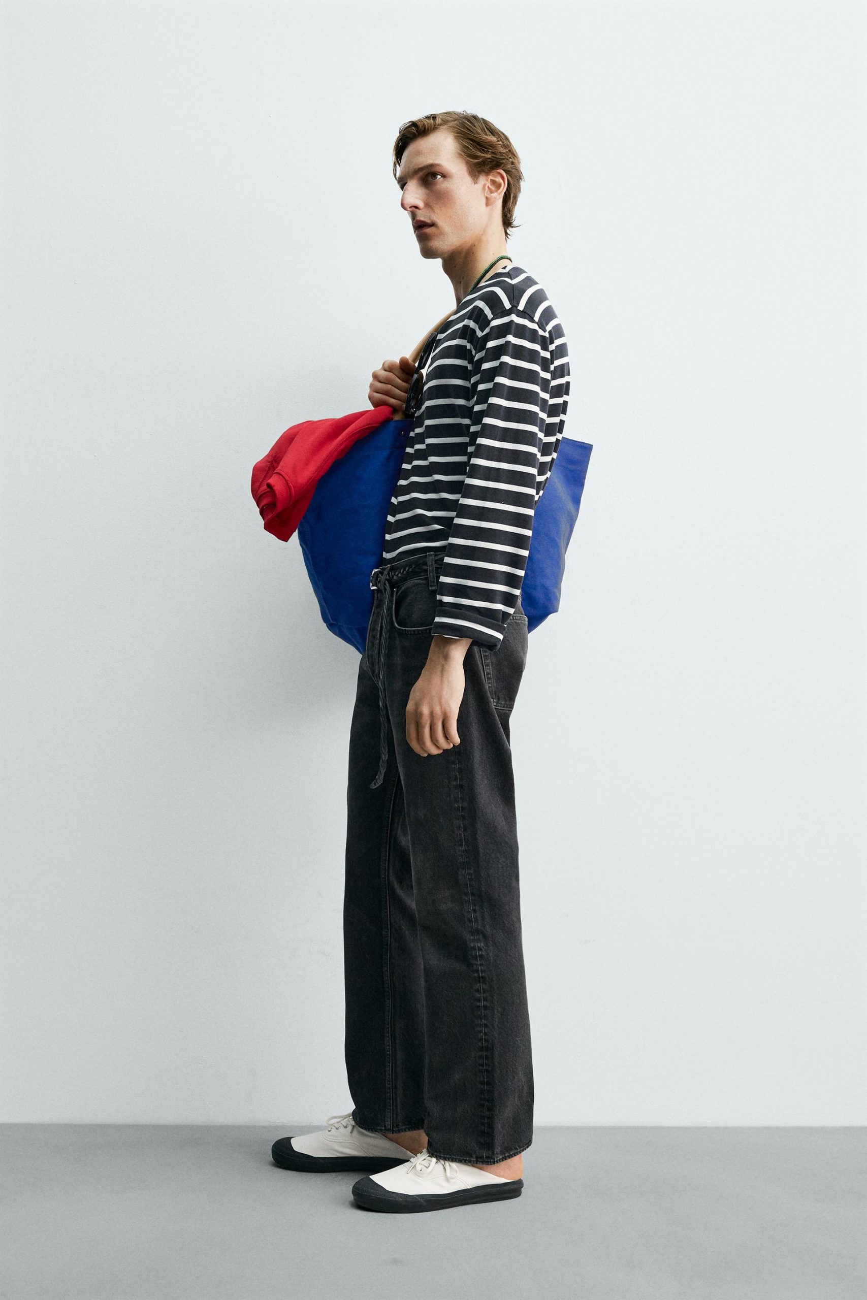 STRIPED JACQUARD T-SHIRT AARON LEVINE X ZARA MARO - Ảnh 5