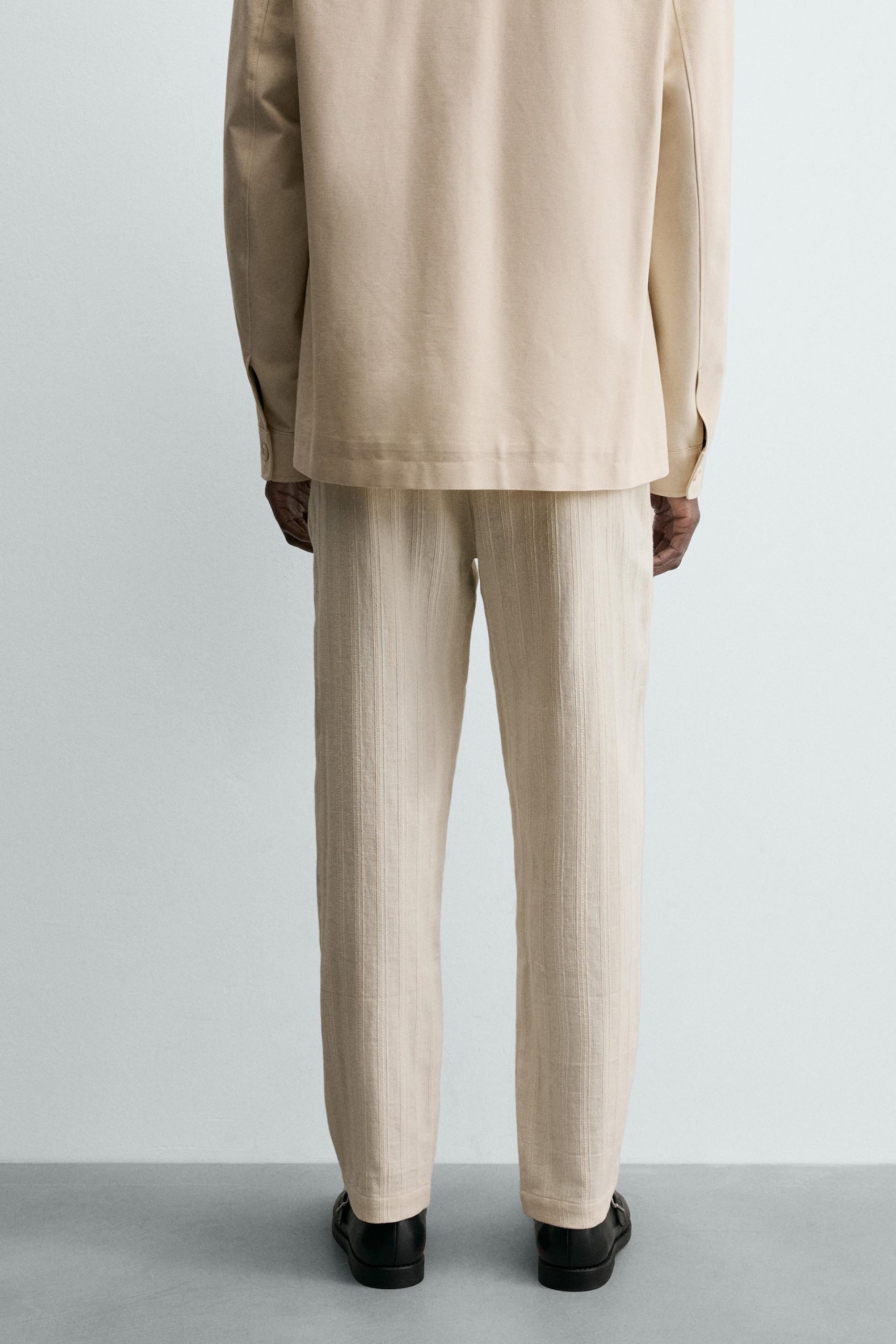 Striped Structured Chino Trousers MARO - Ảnh 7