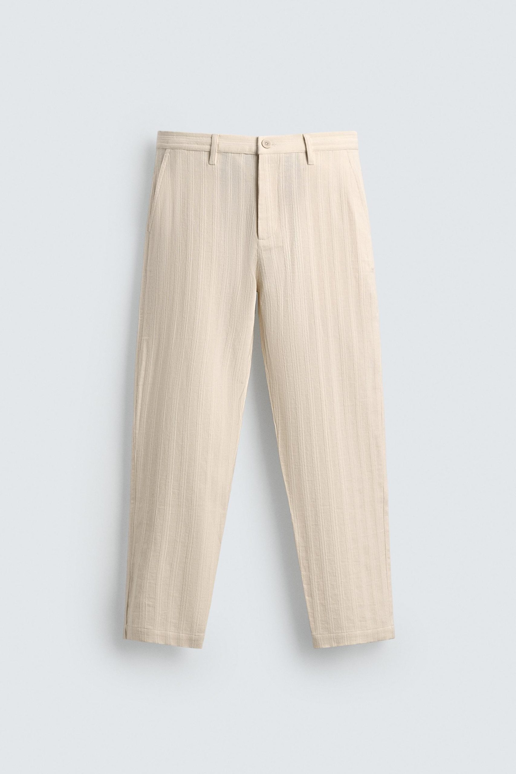 Striped Structured Chino Trousers MARO - Ảnh 3