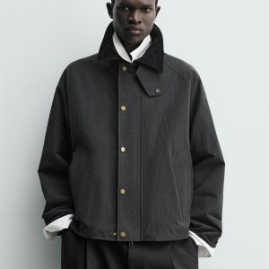 Technical Jacket With Contrast Collar MARO