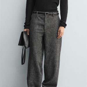 Textured Balloon Fit Trousers MARO