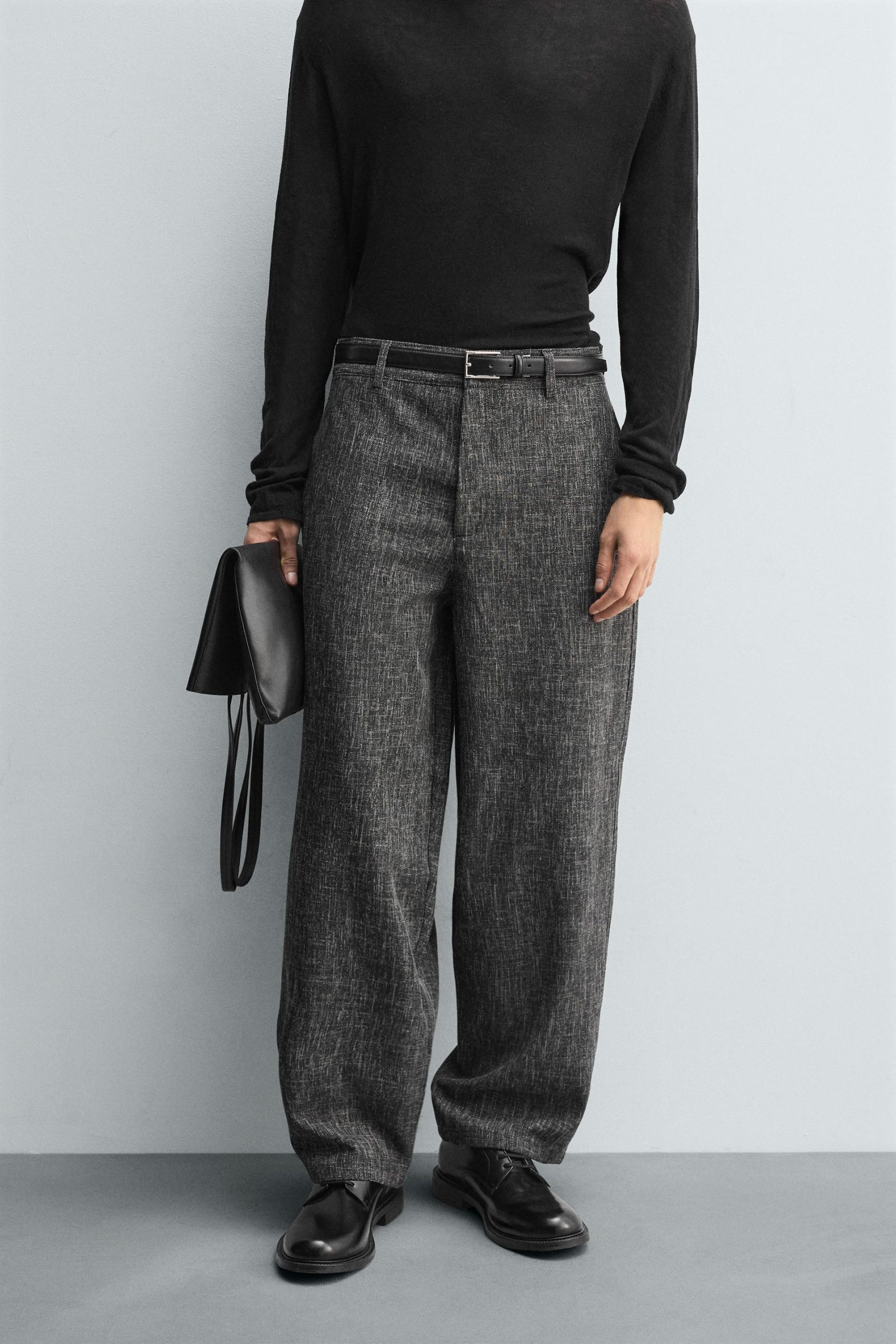 Textured Balloon Fit Trousers MARO