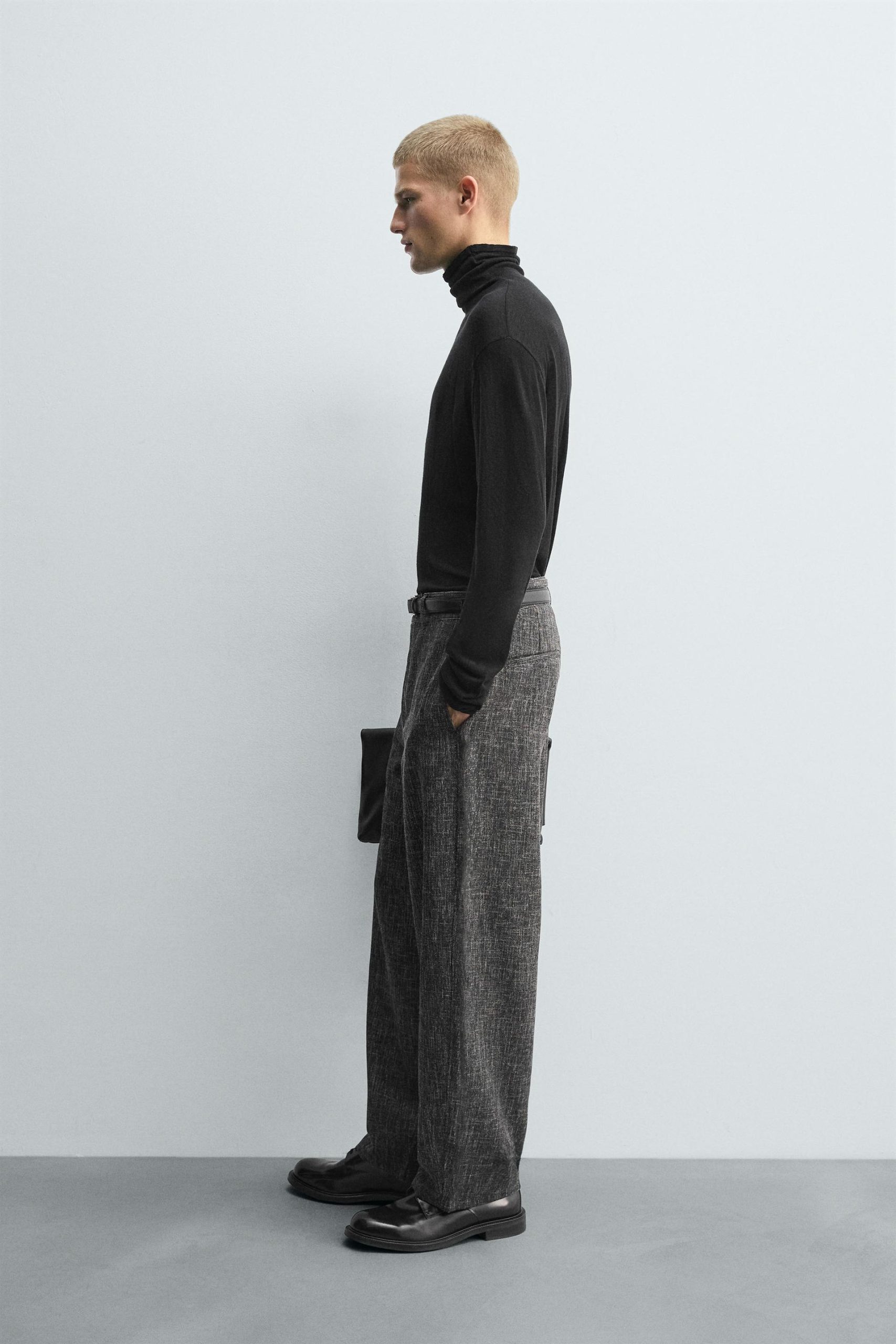 Textured Balloon Fit Trousers MARO - Ảnh 5