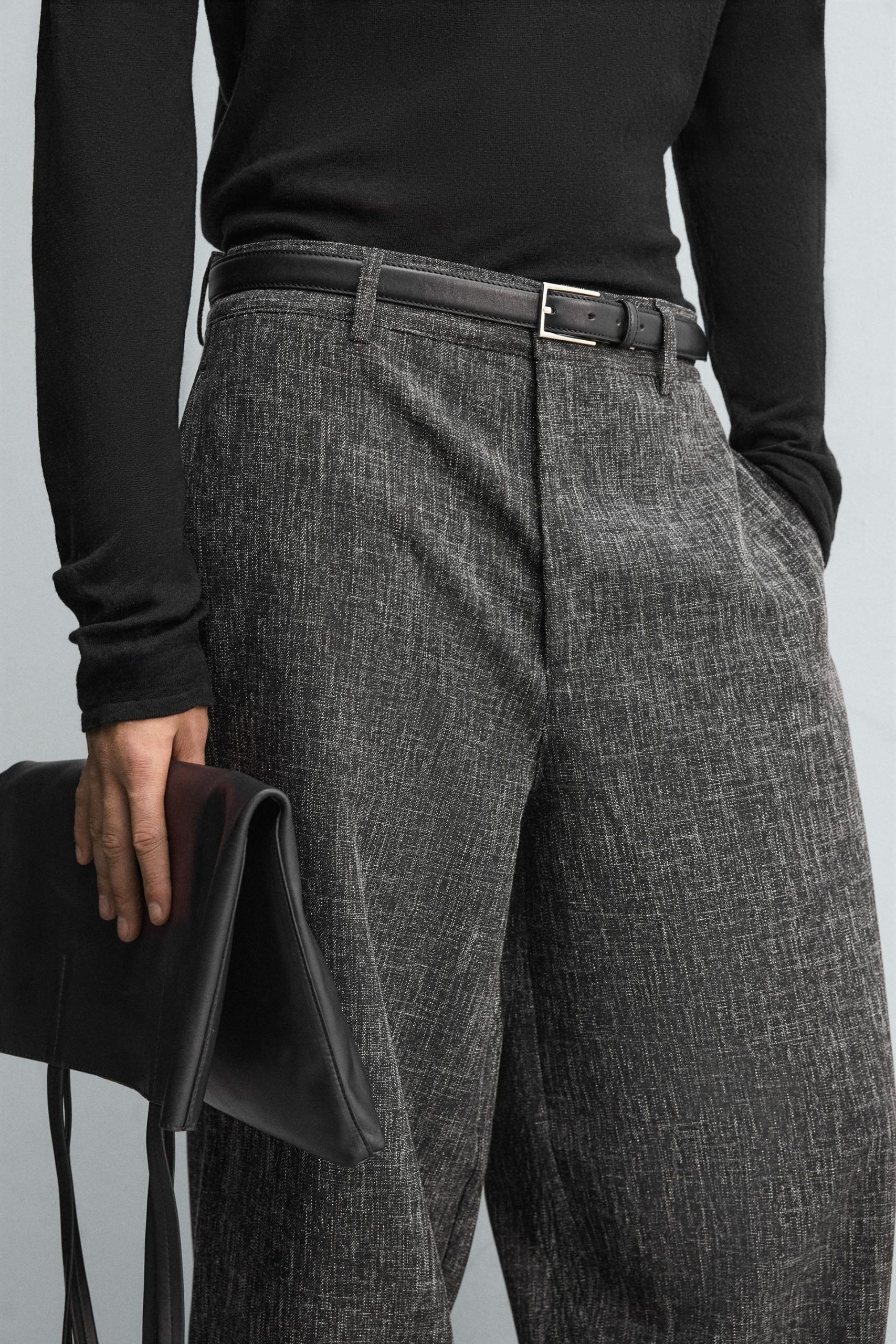 Textured Balloon Fit Trousers MARO - Ảnh 6