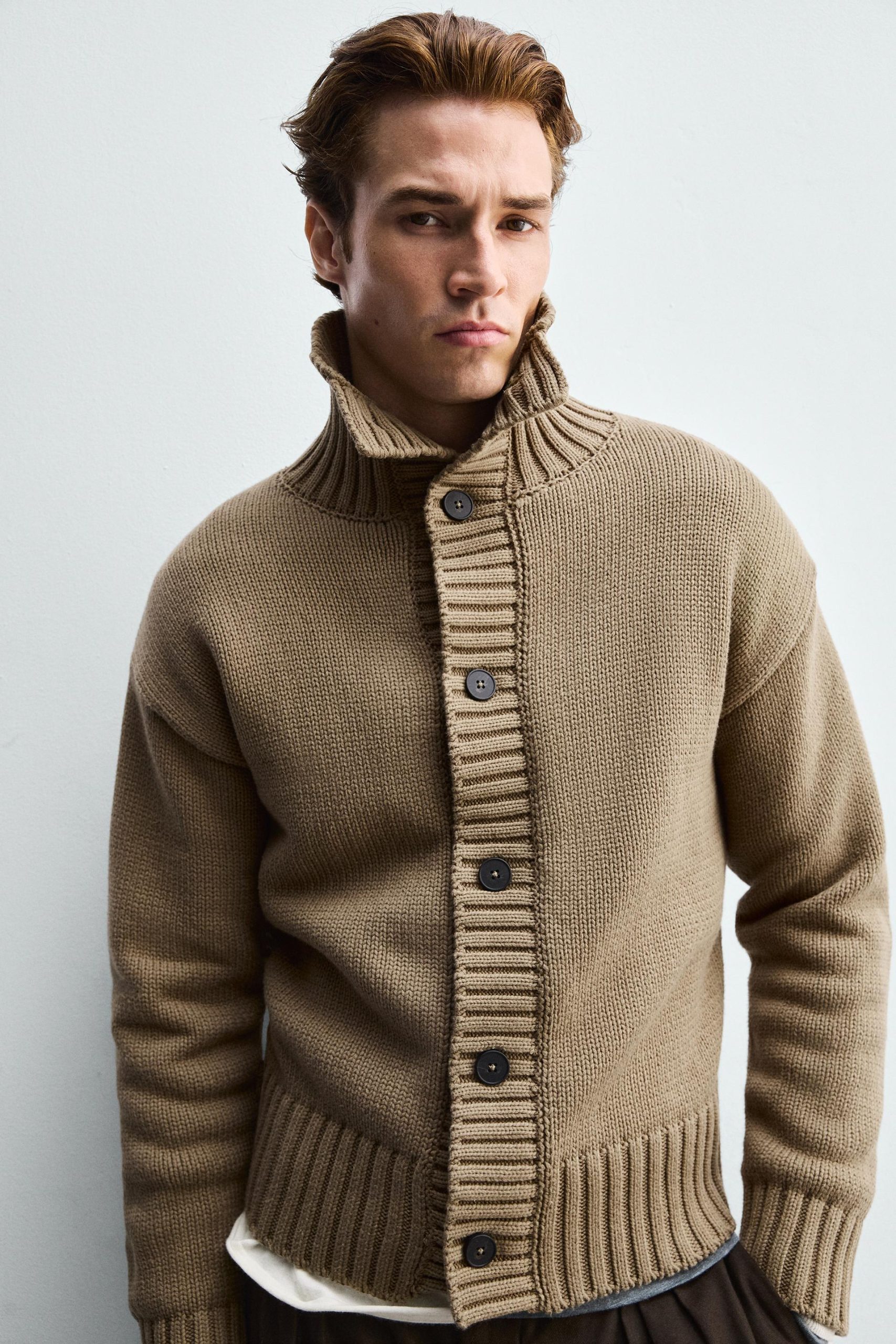 Textured Knit Cardigan MARO - Ảnh 6